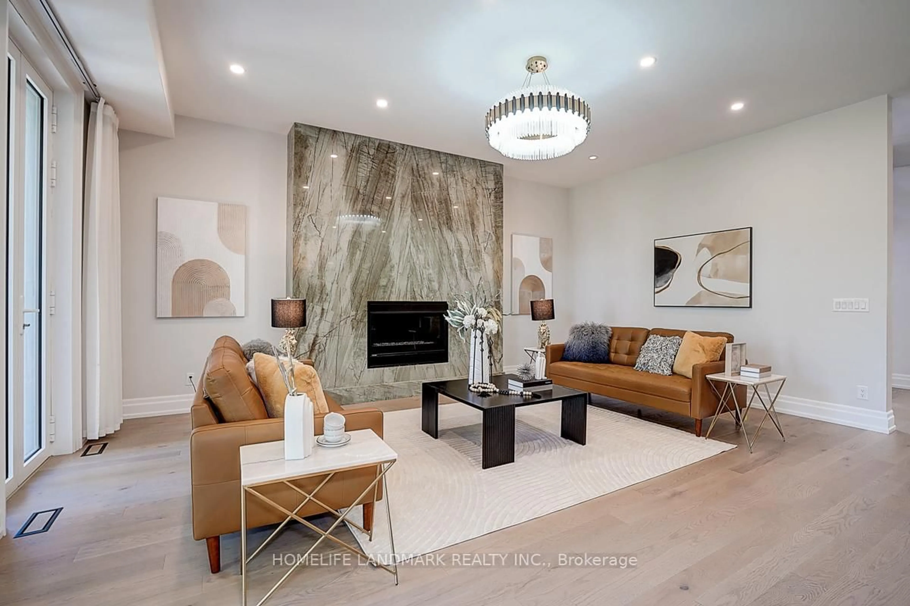 Living room with furniture, ceramic/tile floor for 937 Goodwin Rd, Mississauga Ontario L5G 4J9