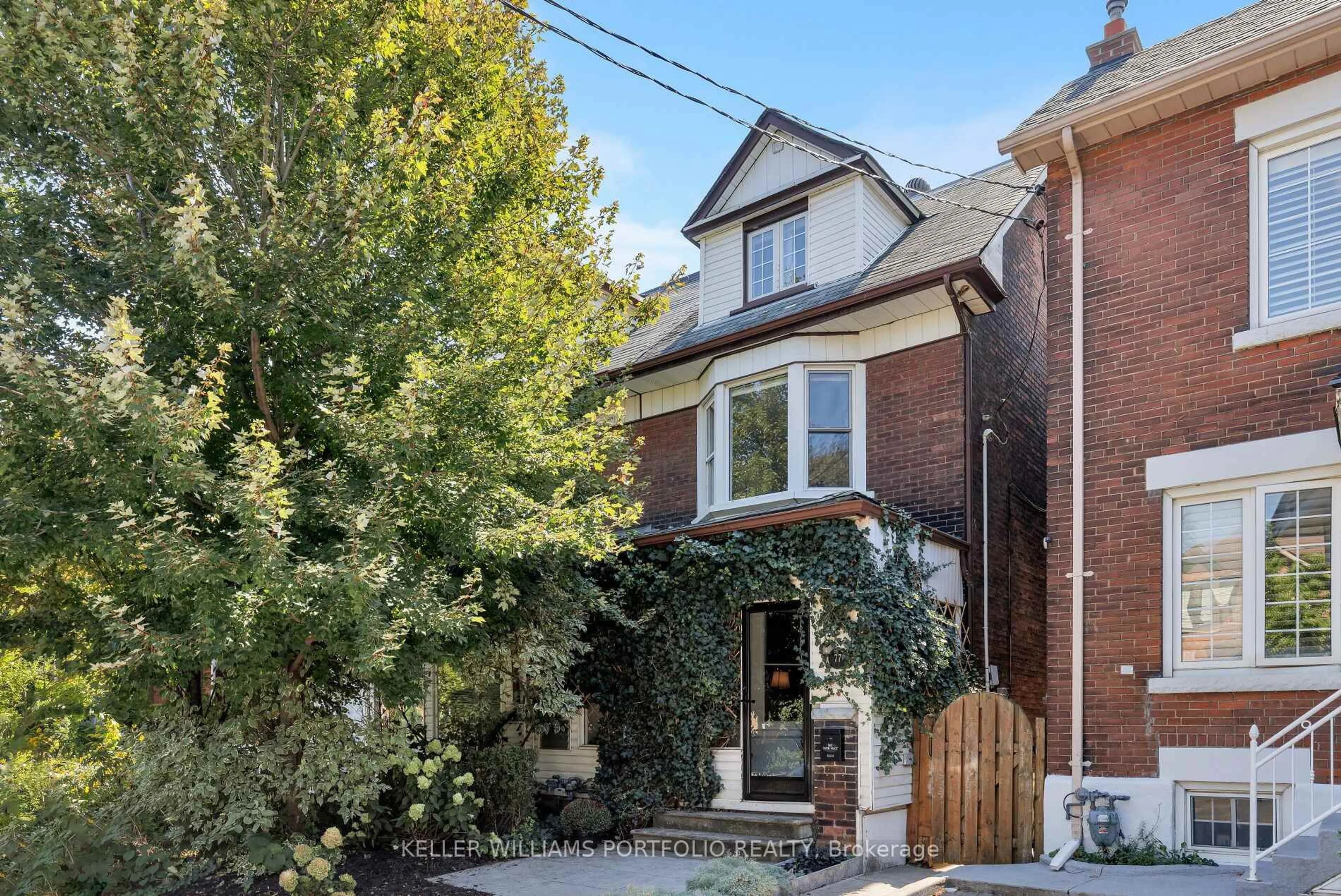 Home with brick exterior material, street for 77 Hook Ave, Toronto Ontario M6P 1T3