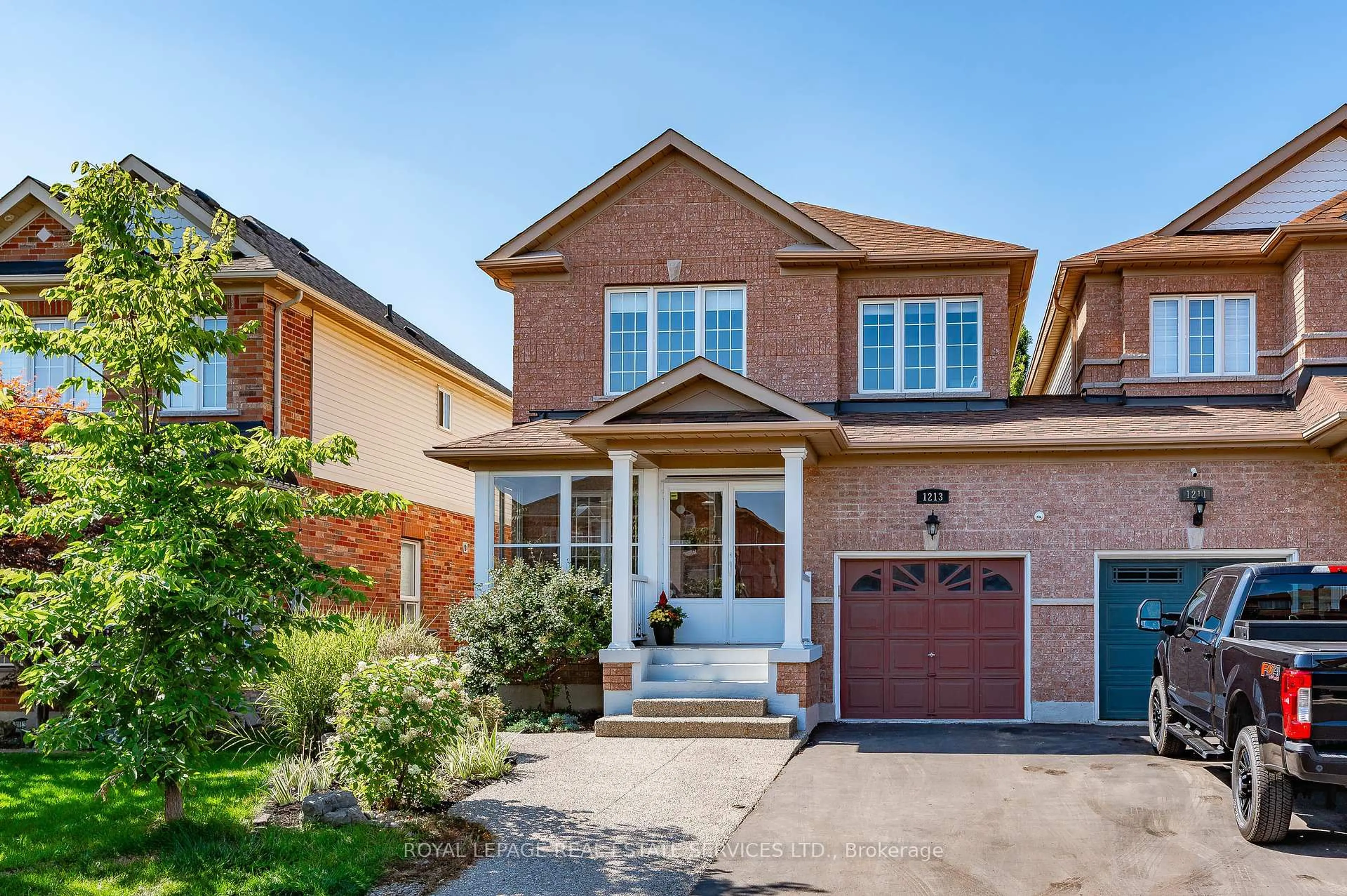Home with brick exterior material, street for 1213 Bonin Cres, Milton Ontario L9T 6T7