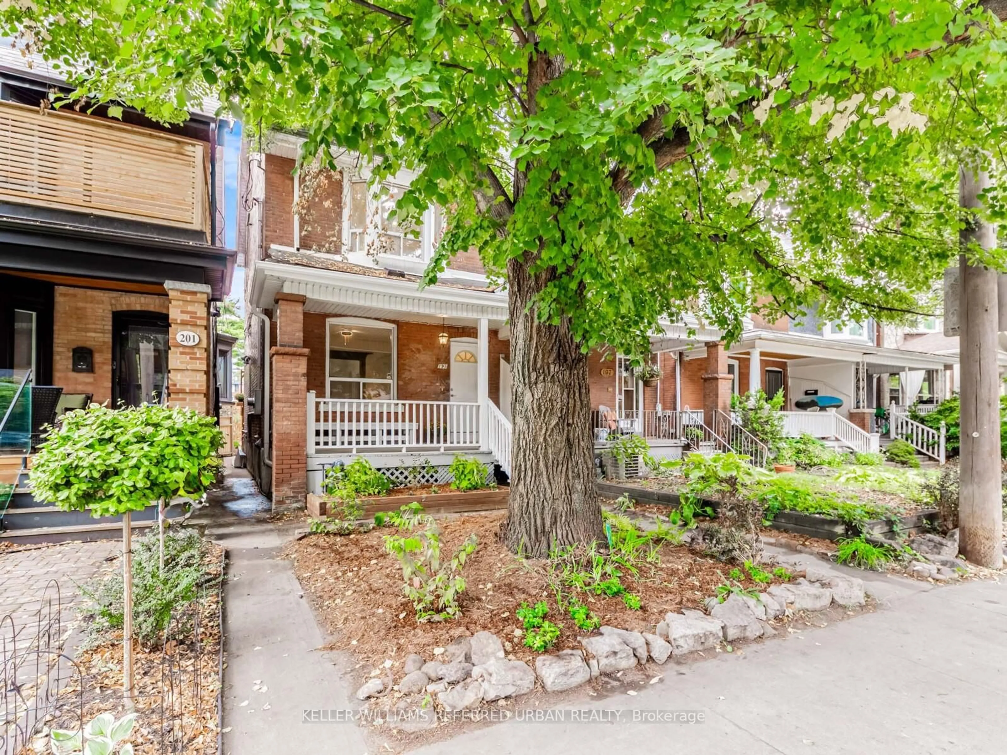 Home with brick exterior material, street for 199 Indian Road Cres, Toronto Ontario M6P 2G6