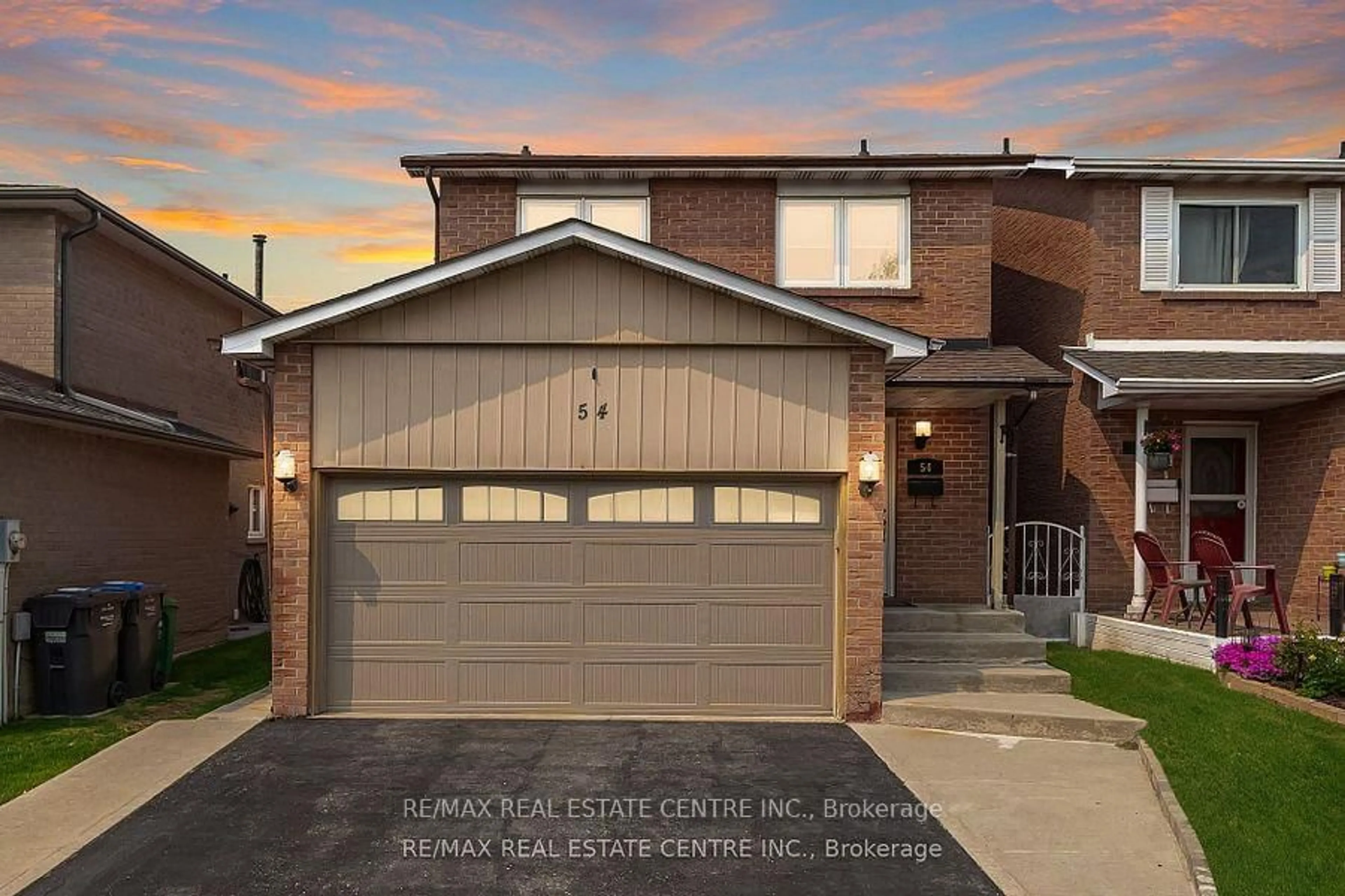 Home with brick exterior material, street for 54 Royal Palm Dr, Brampton Ontario L6Z 1P6