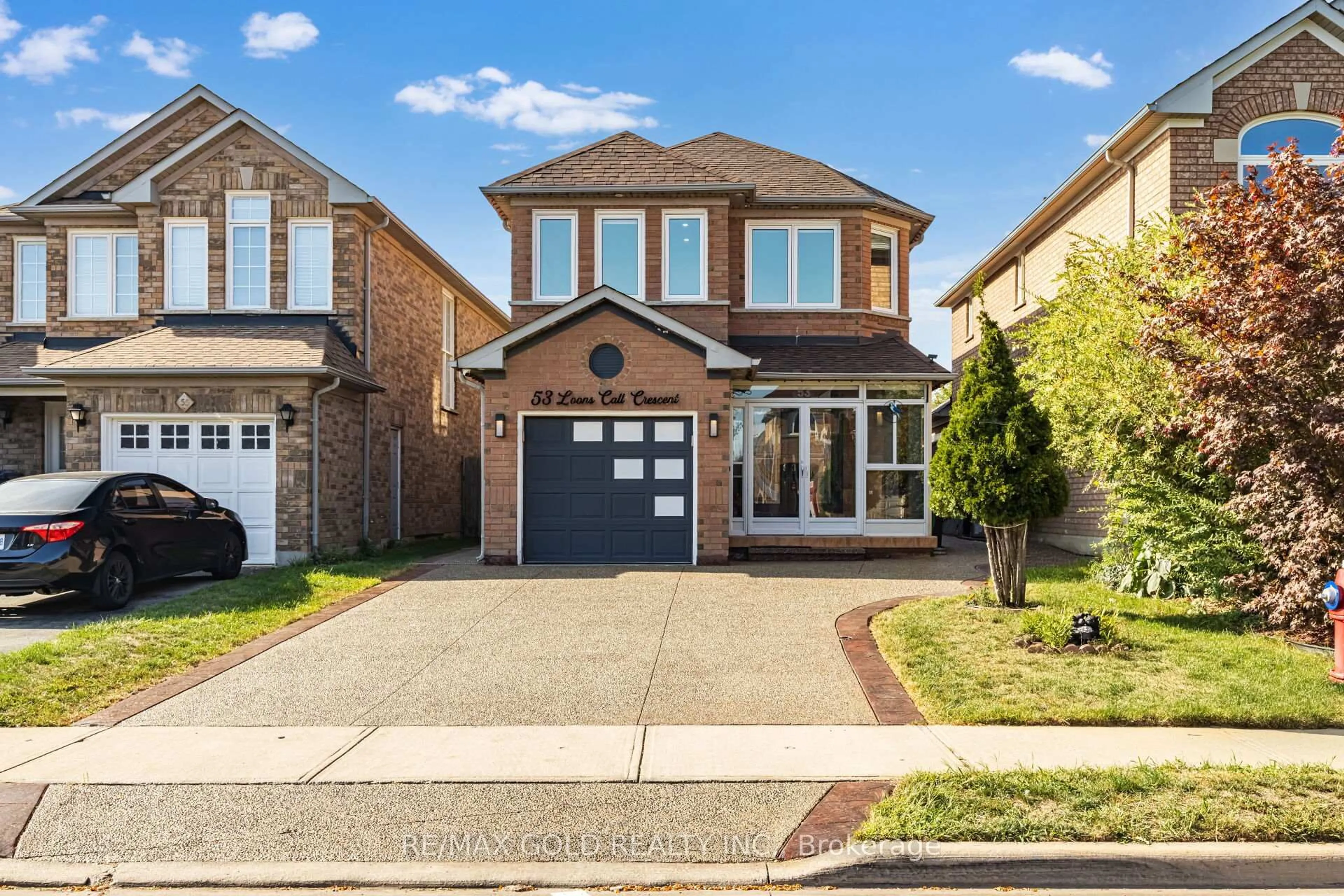 Home with brick exterior material, street for 53 loons call Cres, Brampton Ontario L6R 2G4