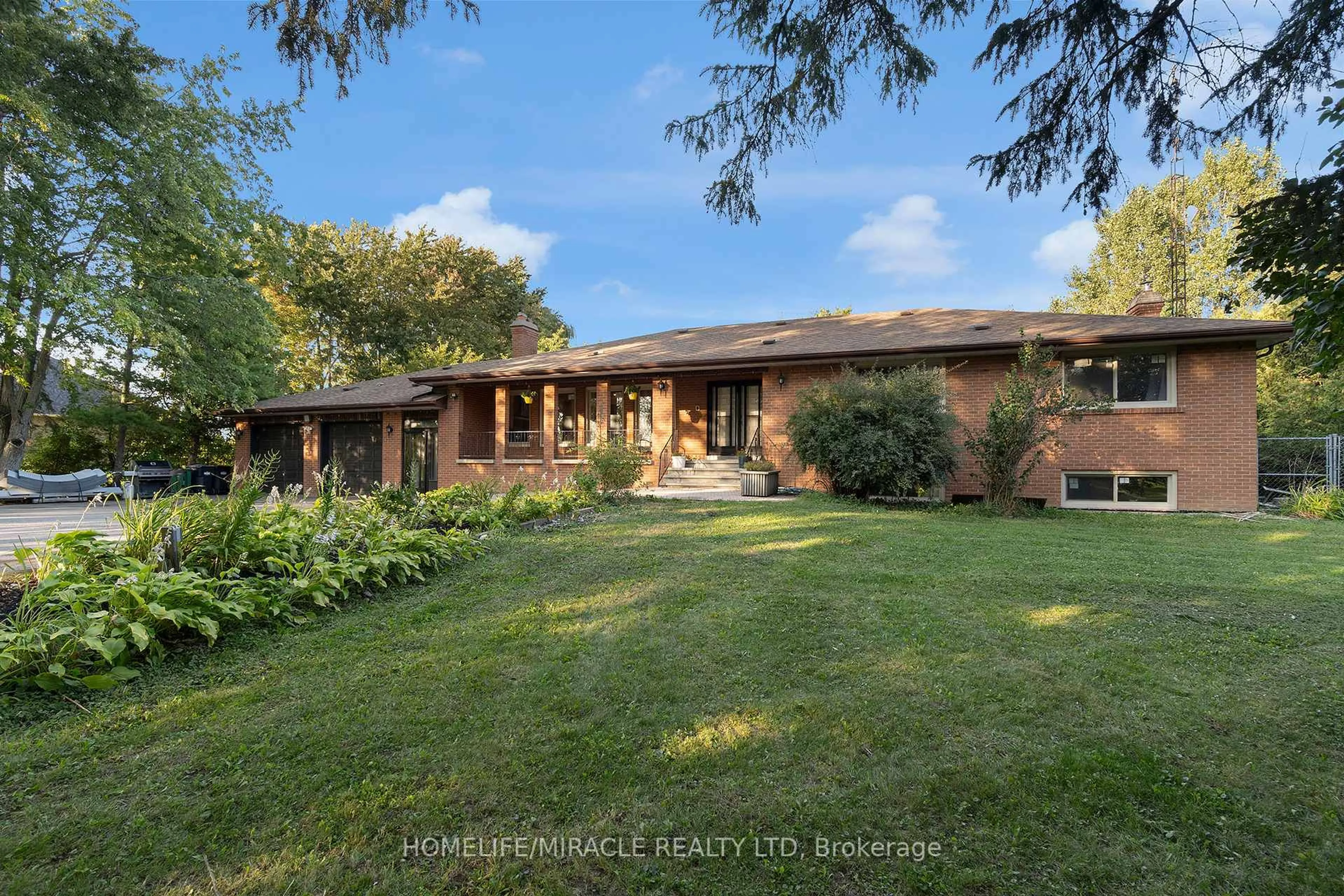 A pic from outside/outdoor area/front of a property/back of a property/a pic from drone, water/lake/river/ocean view for 14309 BramaleaRd Rd, Caledon Ontario L7C 2P6