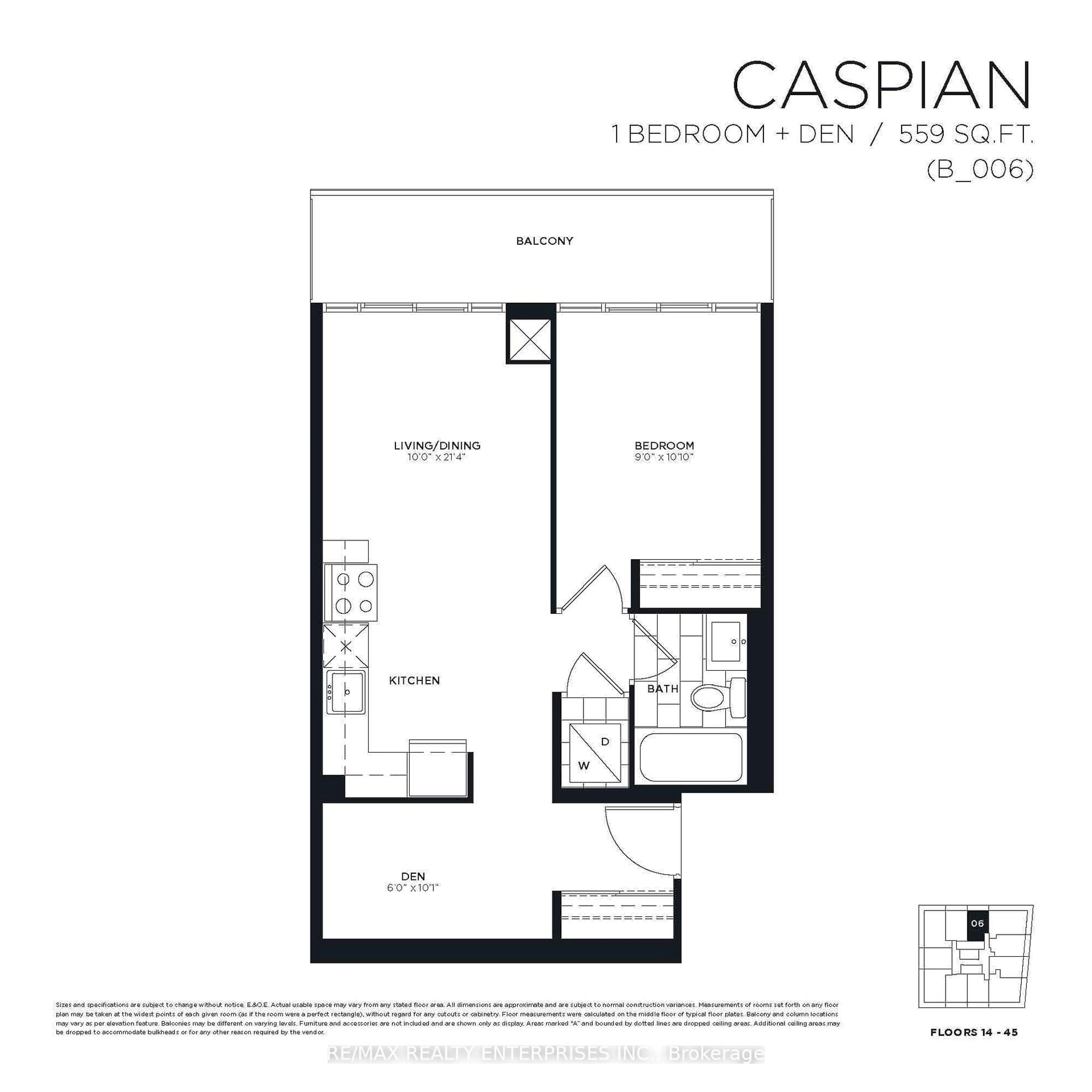 Floor plan for 20 Shore Breeze Dr #2806, Toronto Ontario M8V 0C7