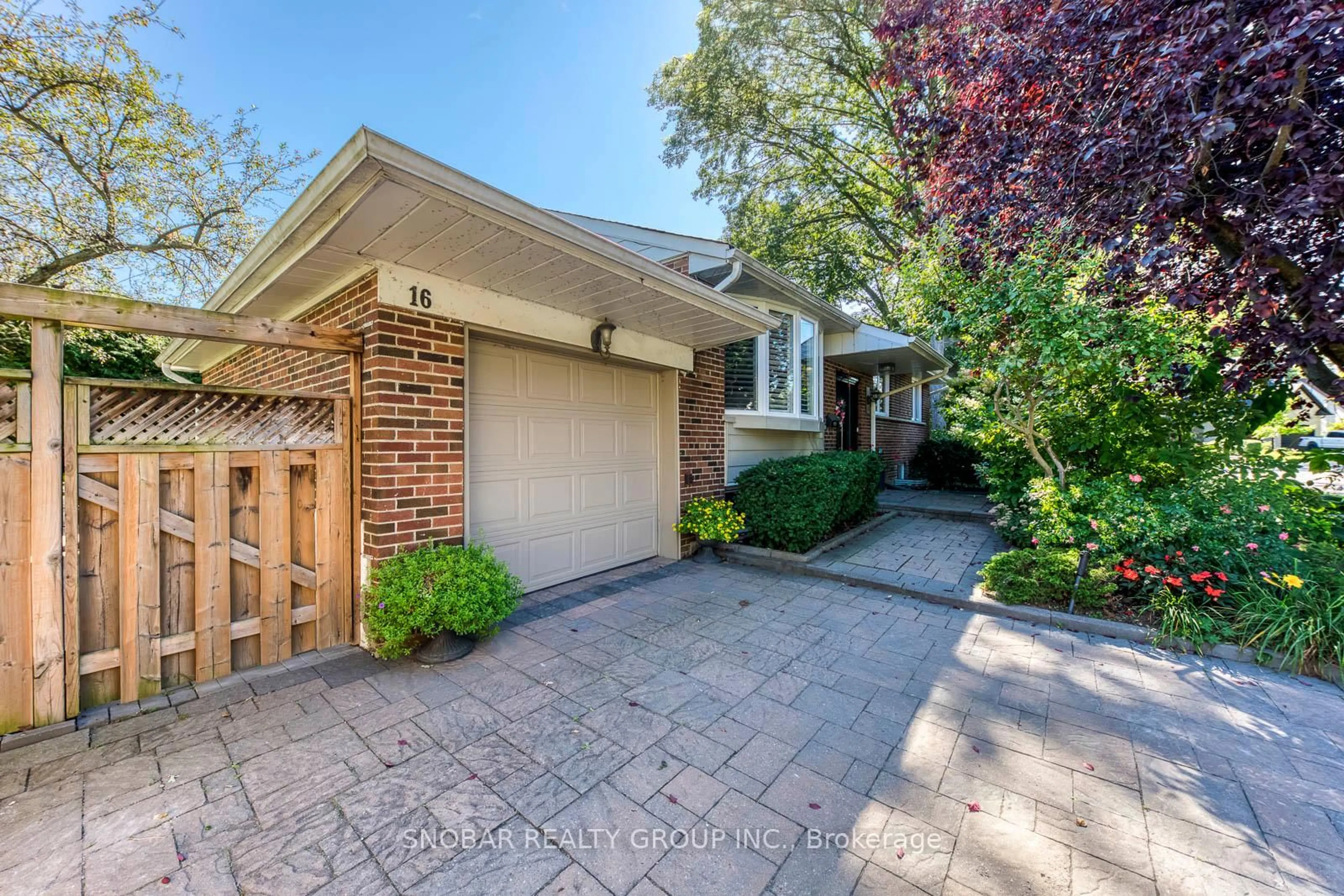 Home with brick exterior material, street for 16 Cheshire Dr, Toronto Ontario M9B 2N8