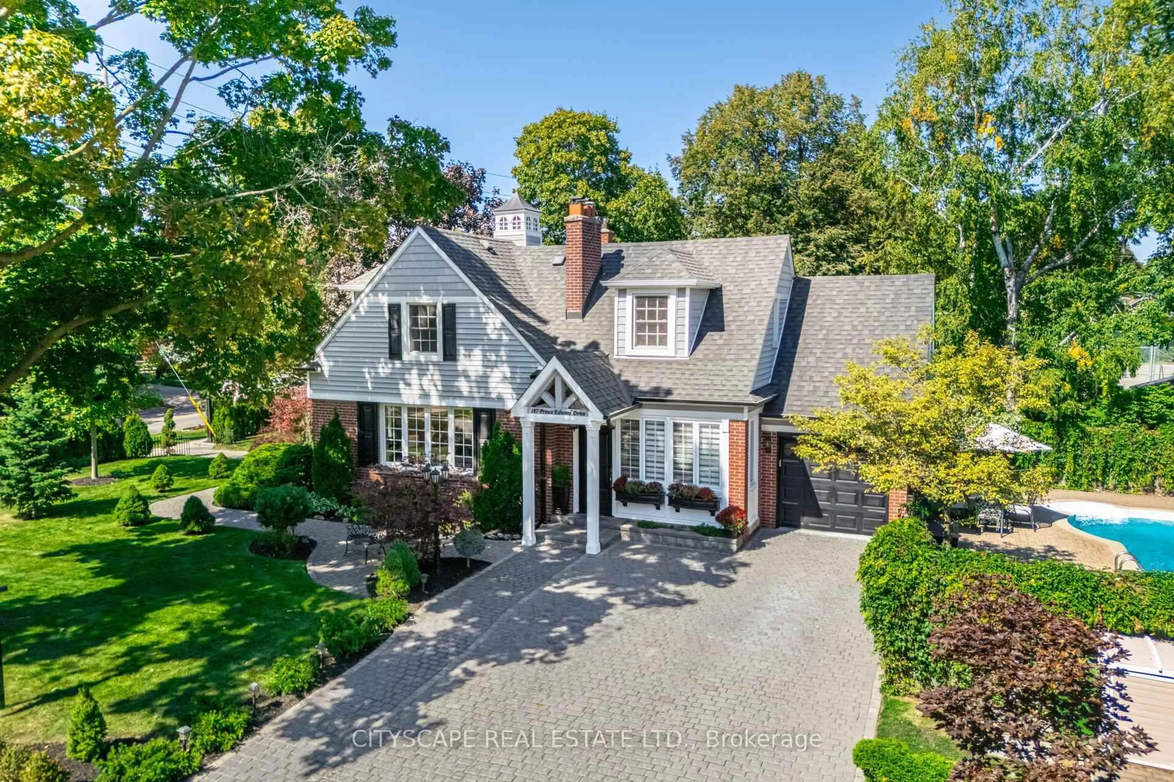Home with brick exterior material, street for 187 Prince Edward Dr, Toronto Ontario M8Y 3X1