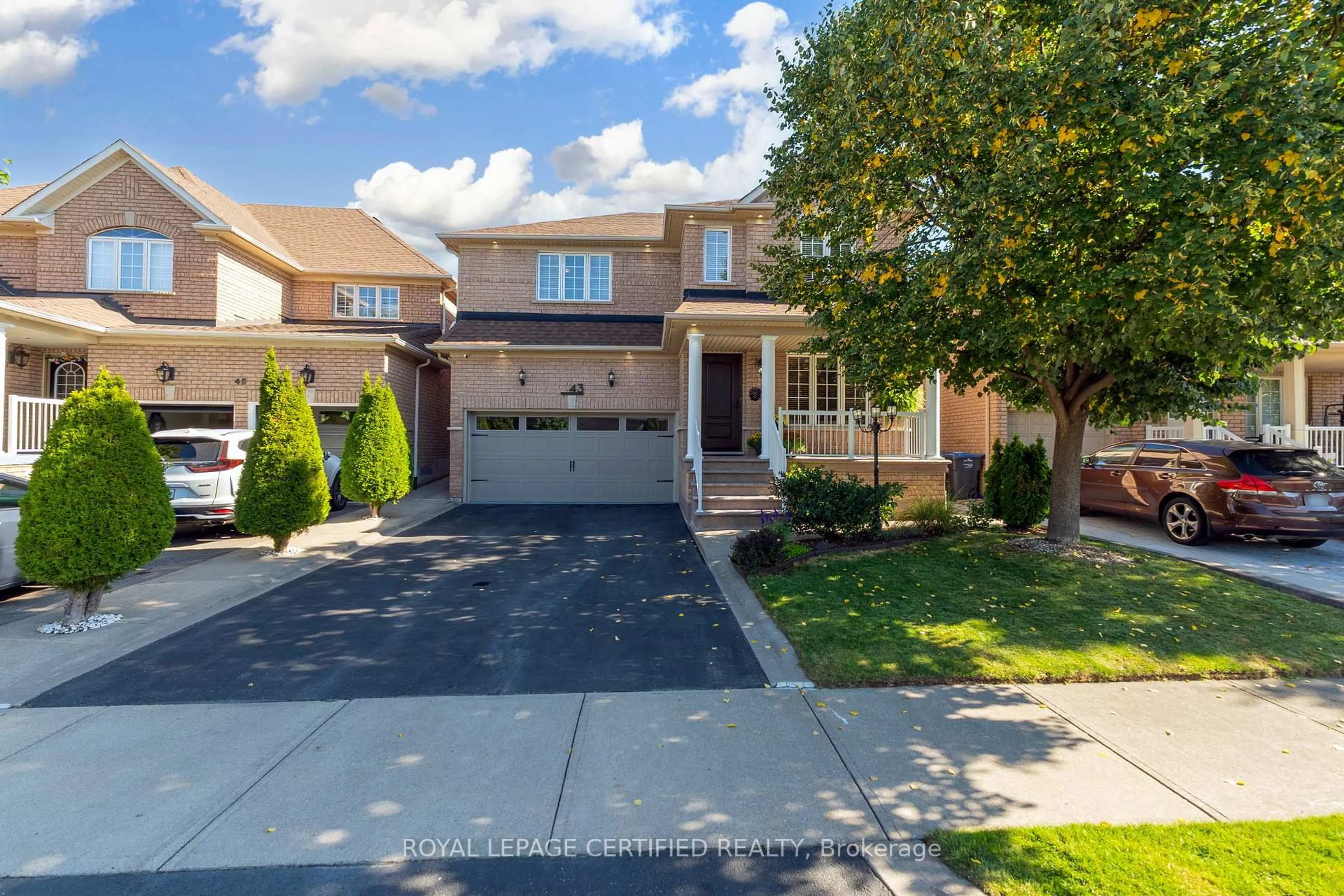 Home with brick exterior material, street for 43 Heatherdale Dr, Brampton Ontario L7A 2H4