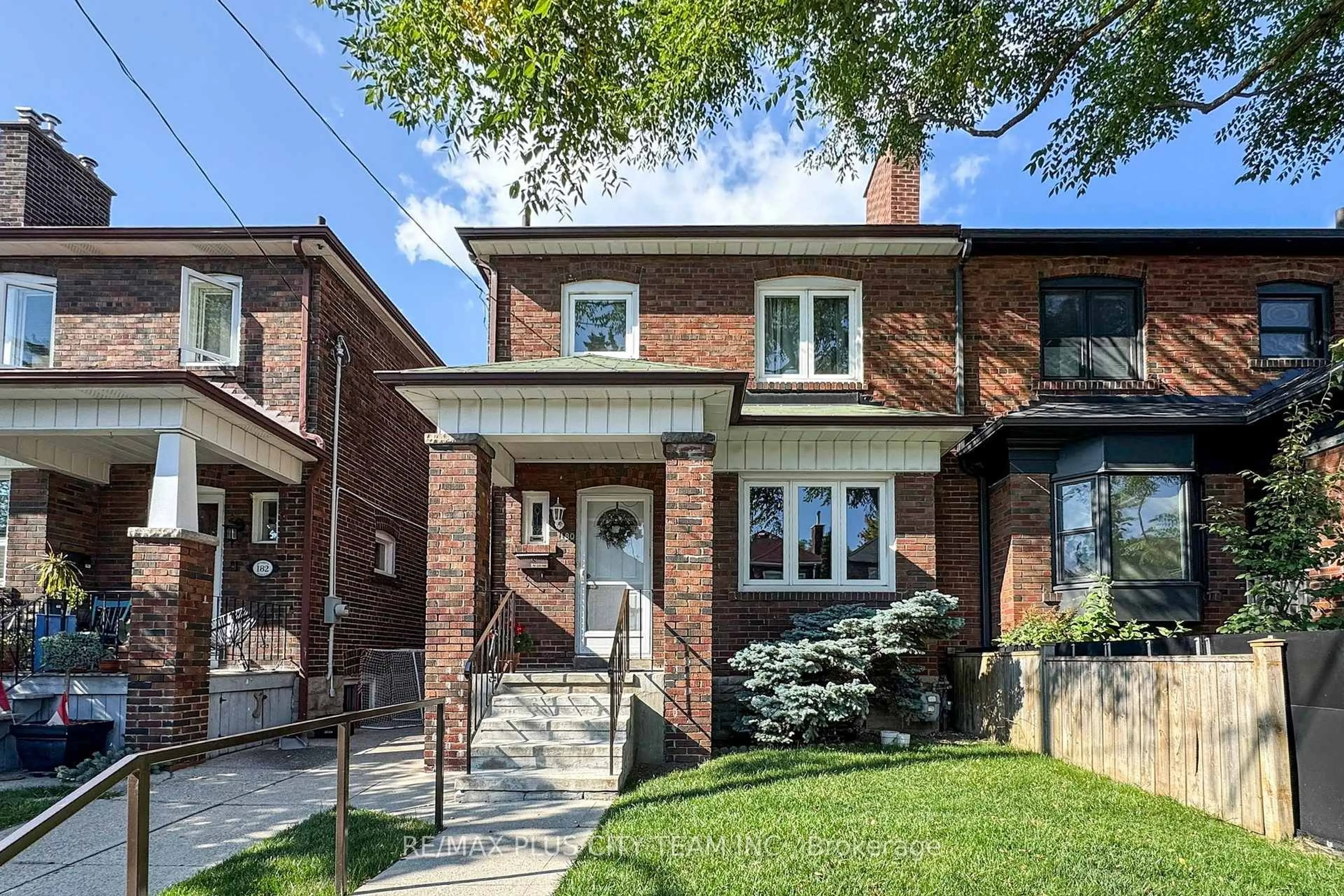 Home with brick exterior material, street for 180 Pendrith St, Toronto Ontario M6G 1S2
