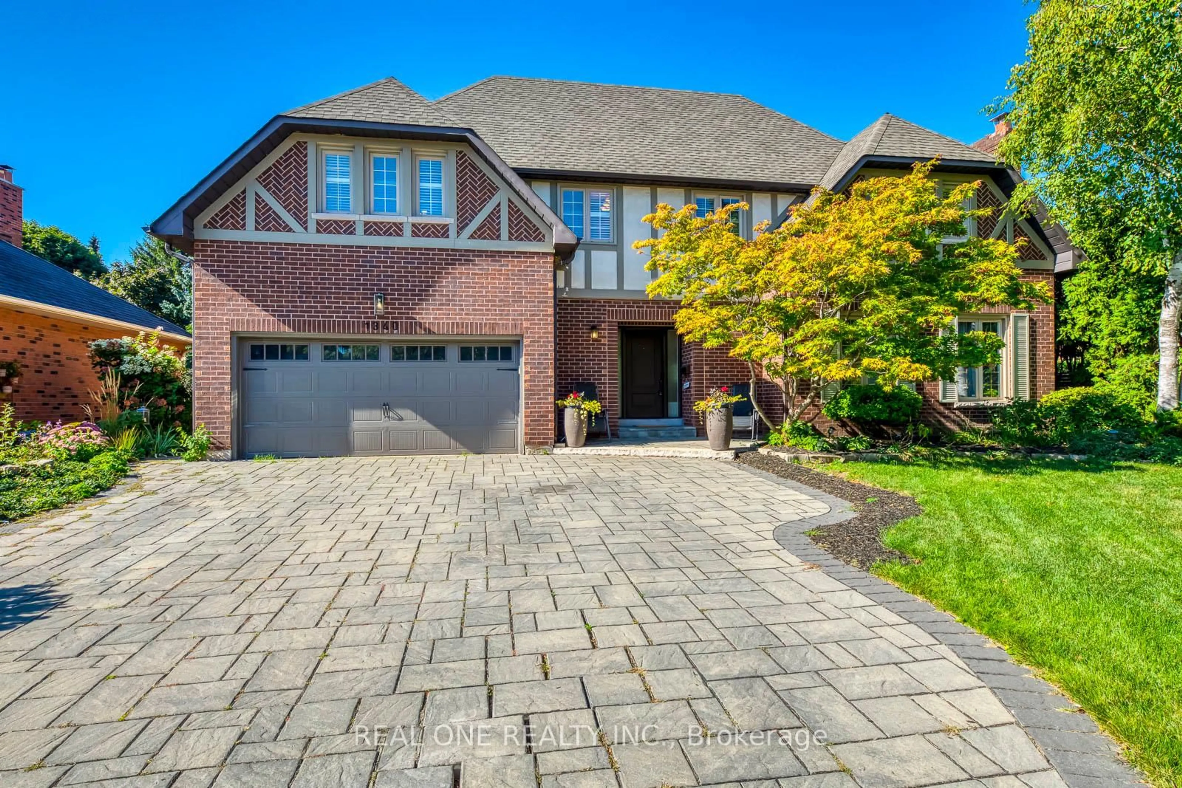 Home with brick exterior material, street for 1340 Greeneagle Dr, Oakville Ontario L6M 2M9