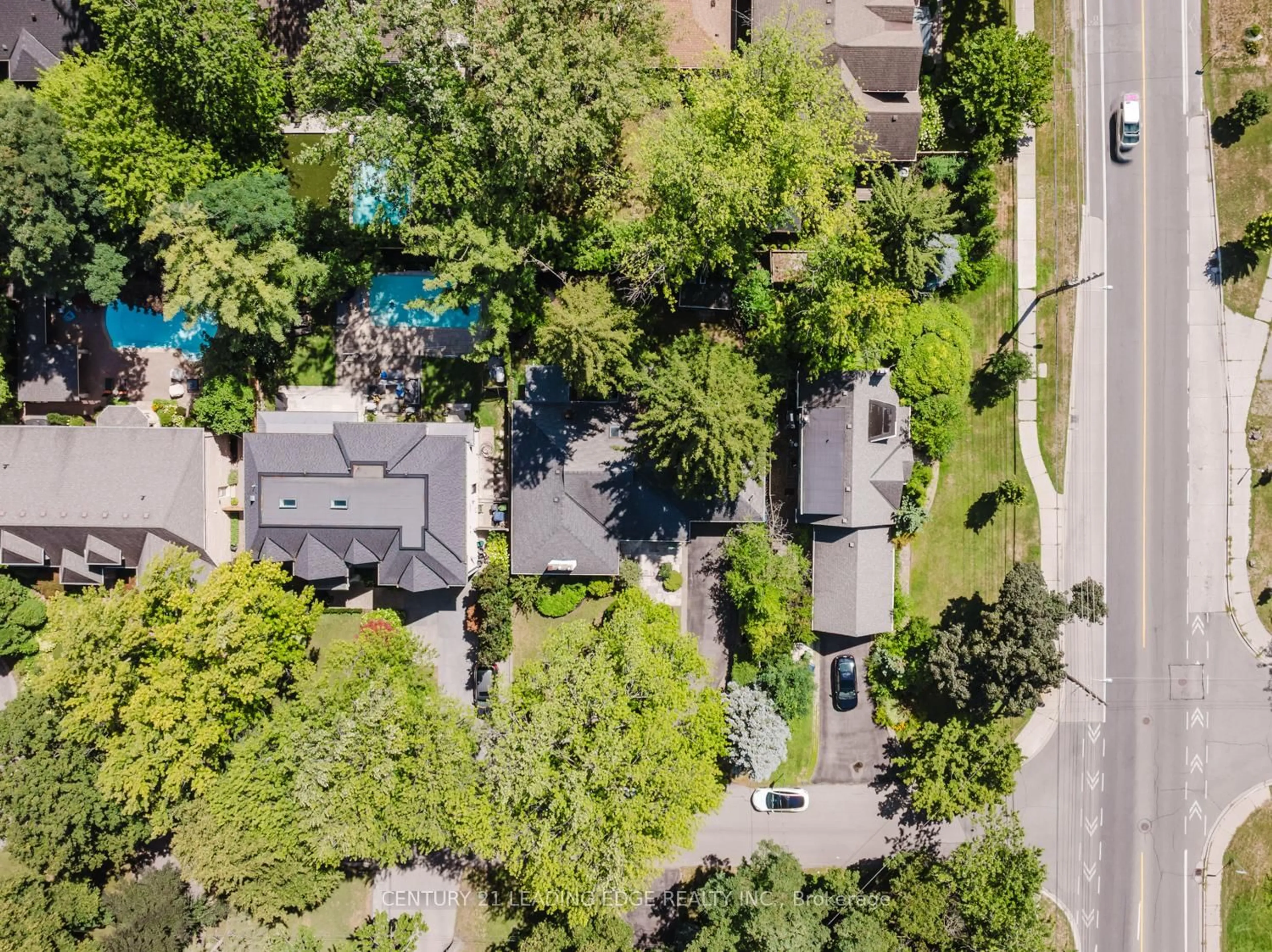 A pic from outside/outdoor area/front of a property/back of a property/a pic from drone, street for 1 Romney Rd, Toronto Ontario M9A 4E9