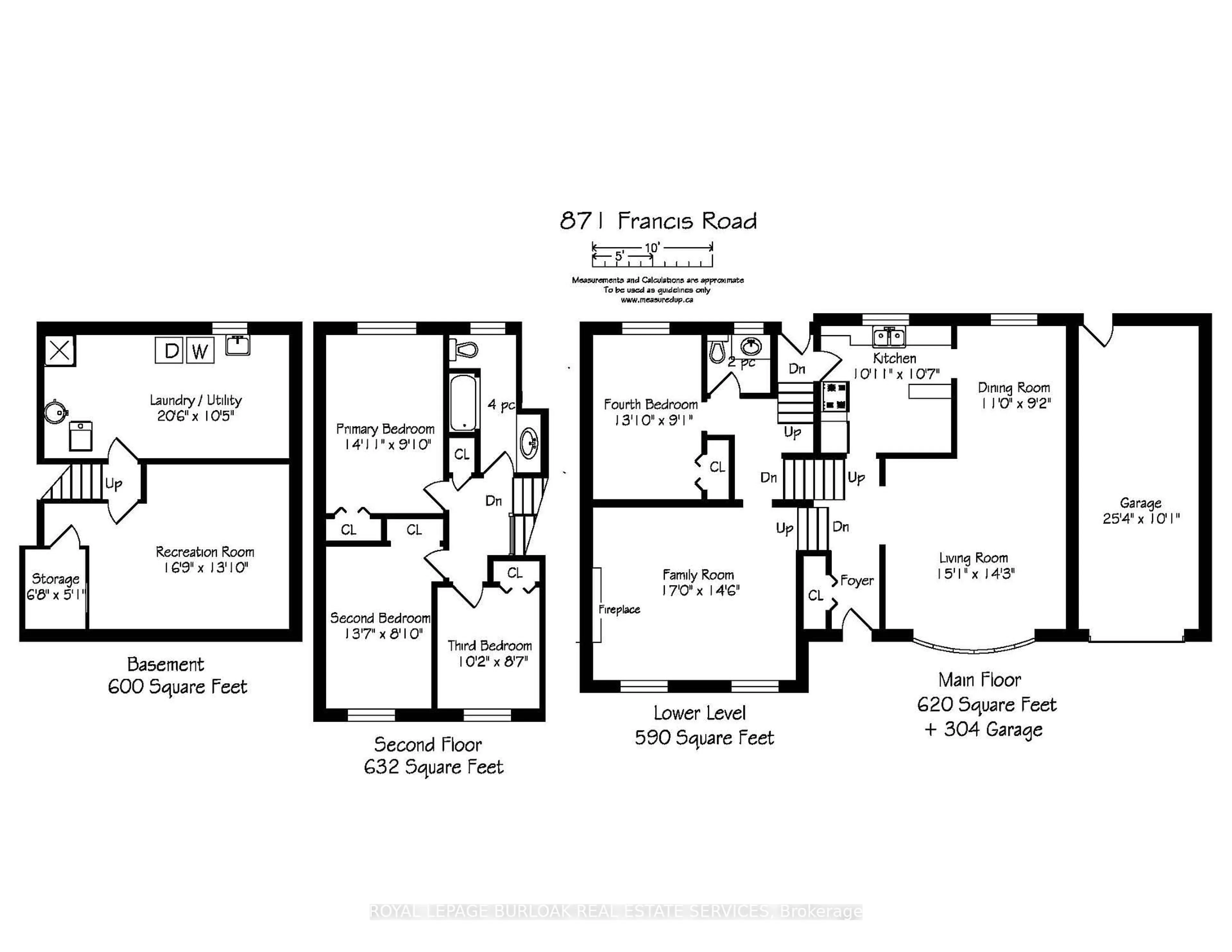 Floor plan for 871 Francis Rd, Burlington Ontario L7T 3Y1