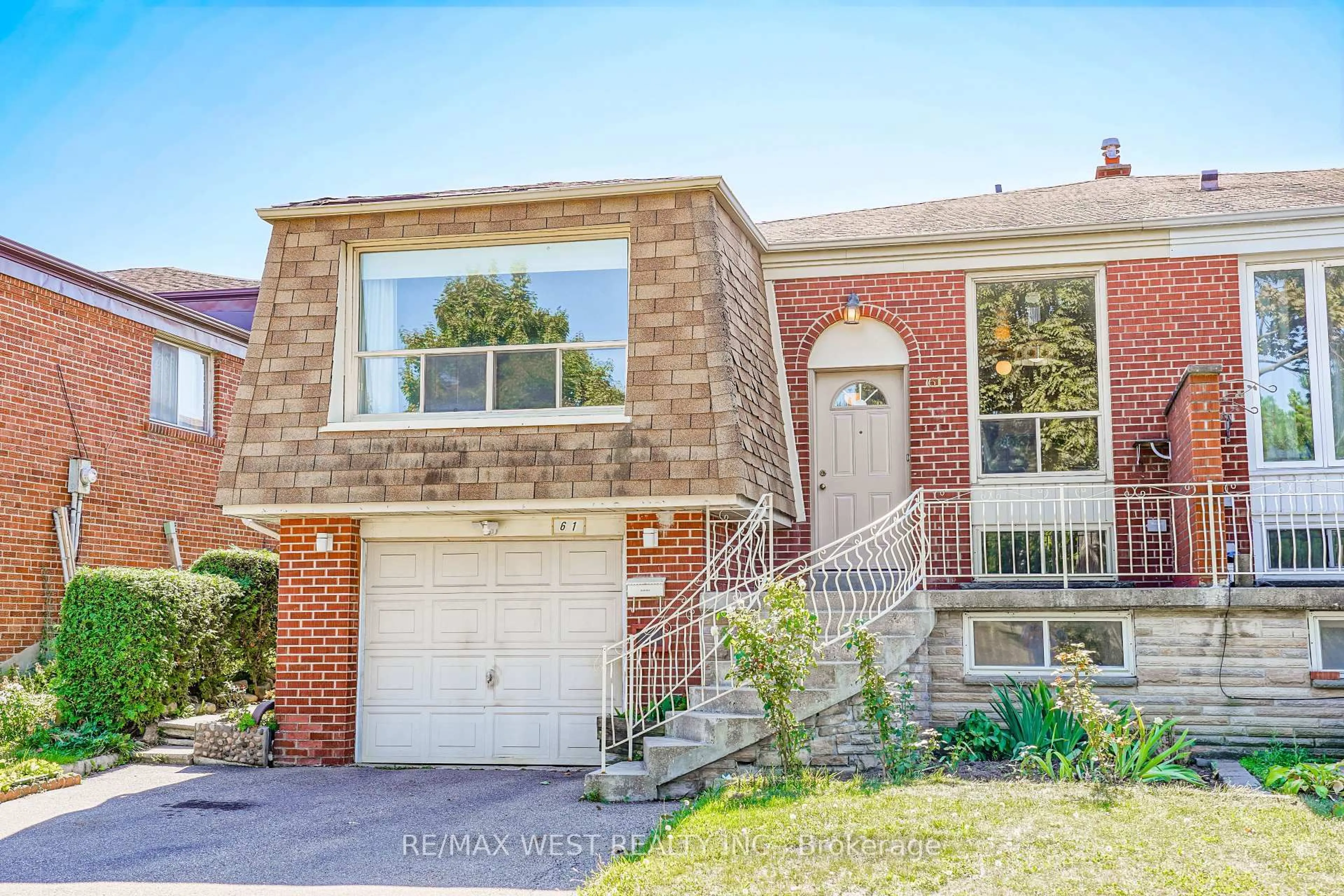 Home with brick exterior material, street for 61 Longbourne Dr, Toronto Ontario M9R 2M8
