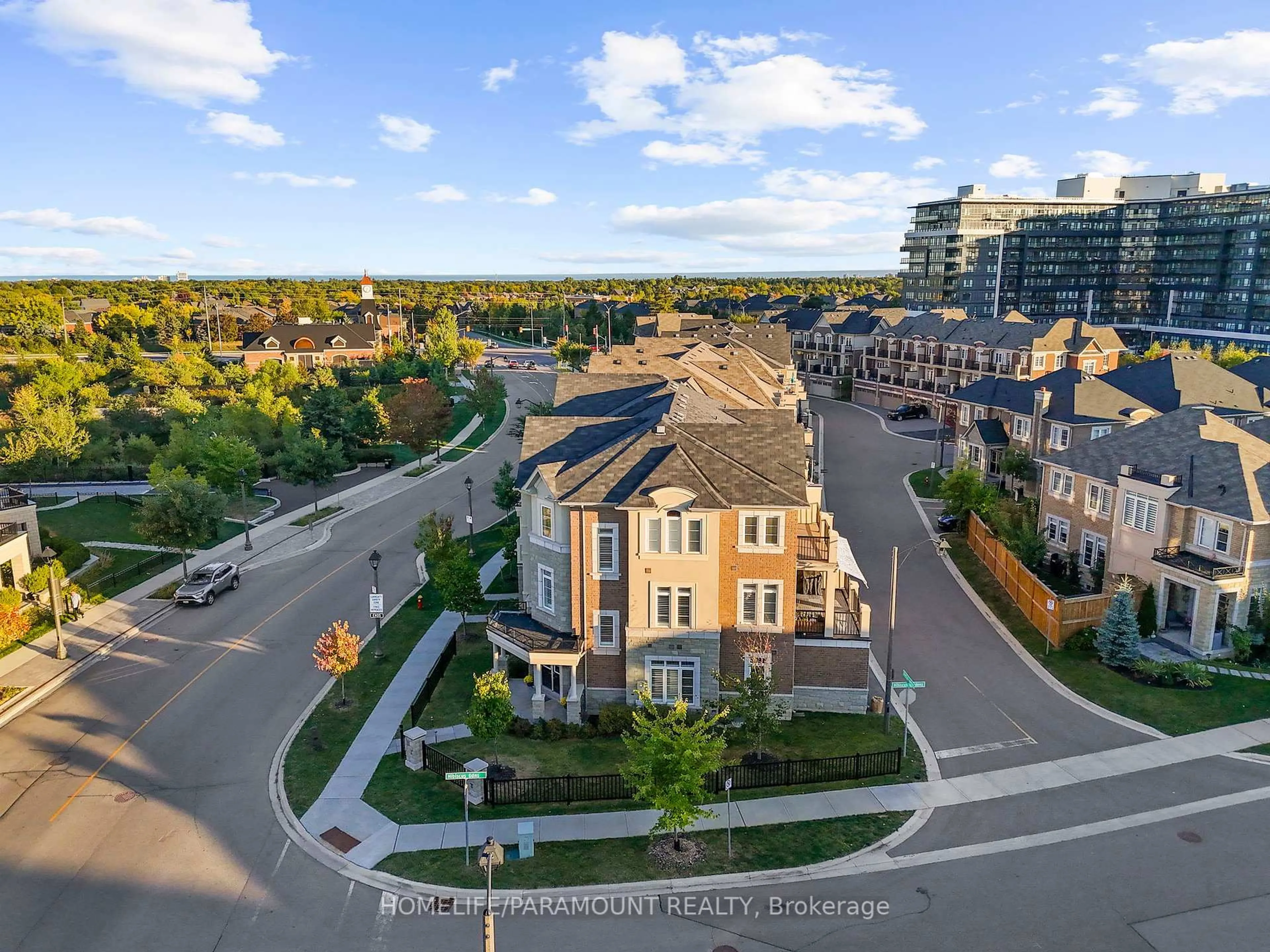 A pic from outside/outdoor area/front of a property/back of a property/a pic from drone, city buildings view from balcony for 3050 George Savage Ave, Oakville Ontario L6M 0Z1