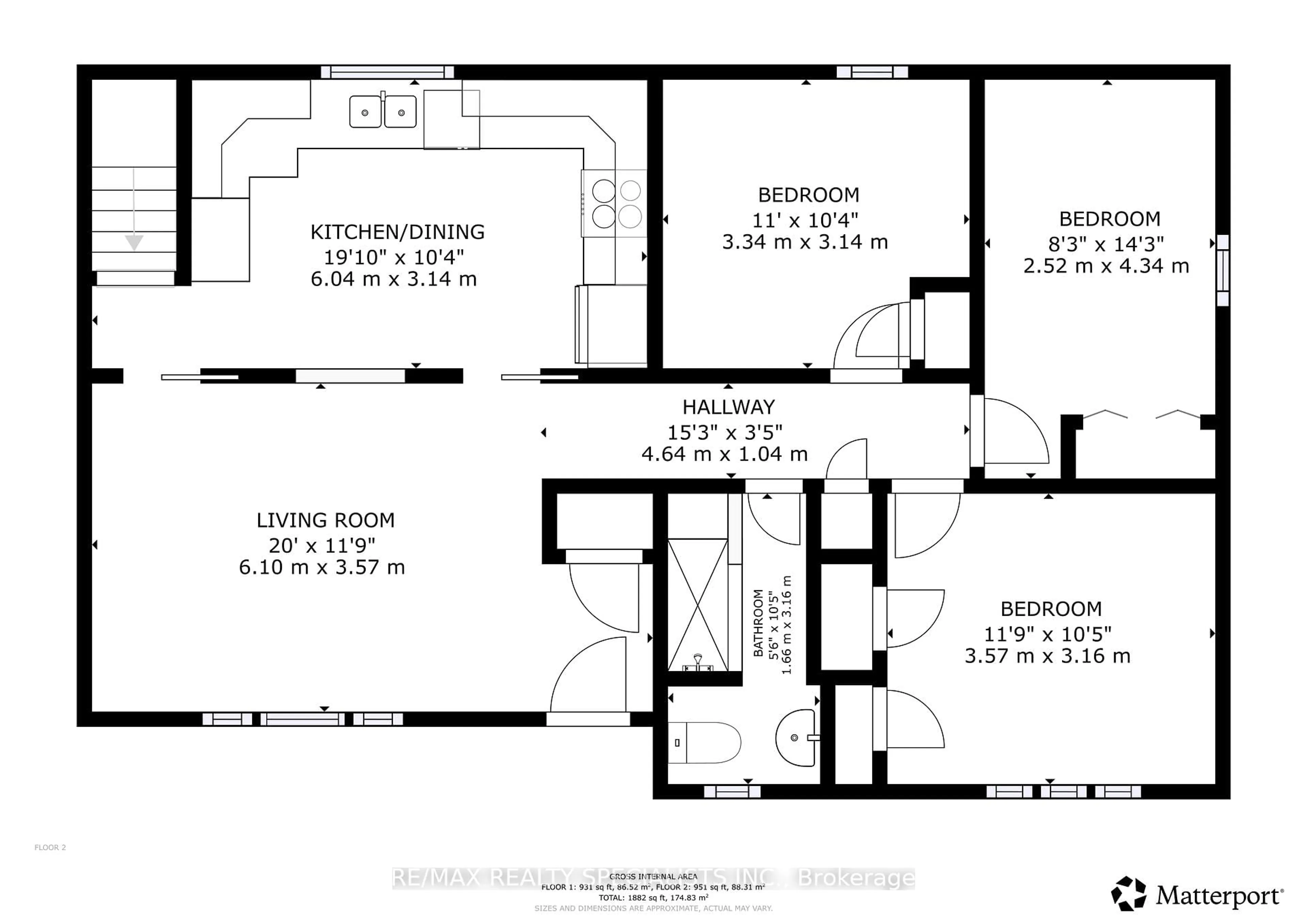 Floor plan for 36 Norton Cres, Halton Hills Ontario L7G 1N2