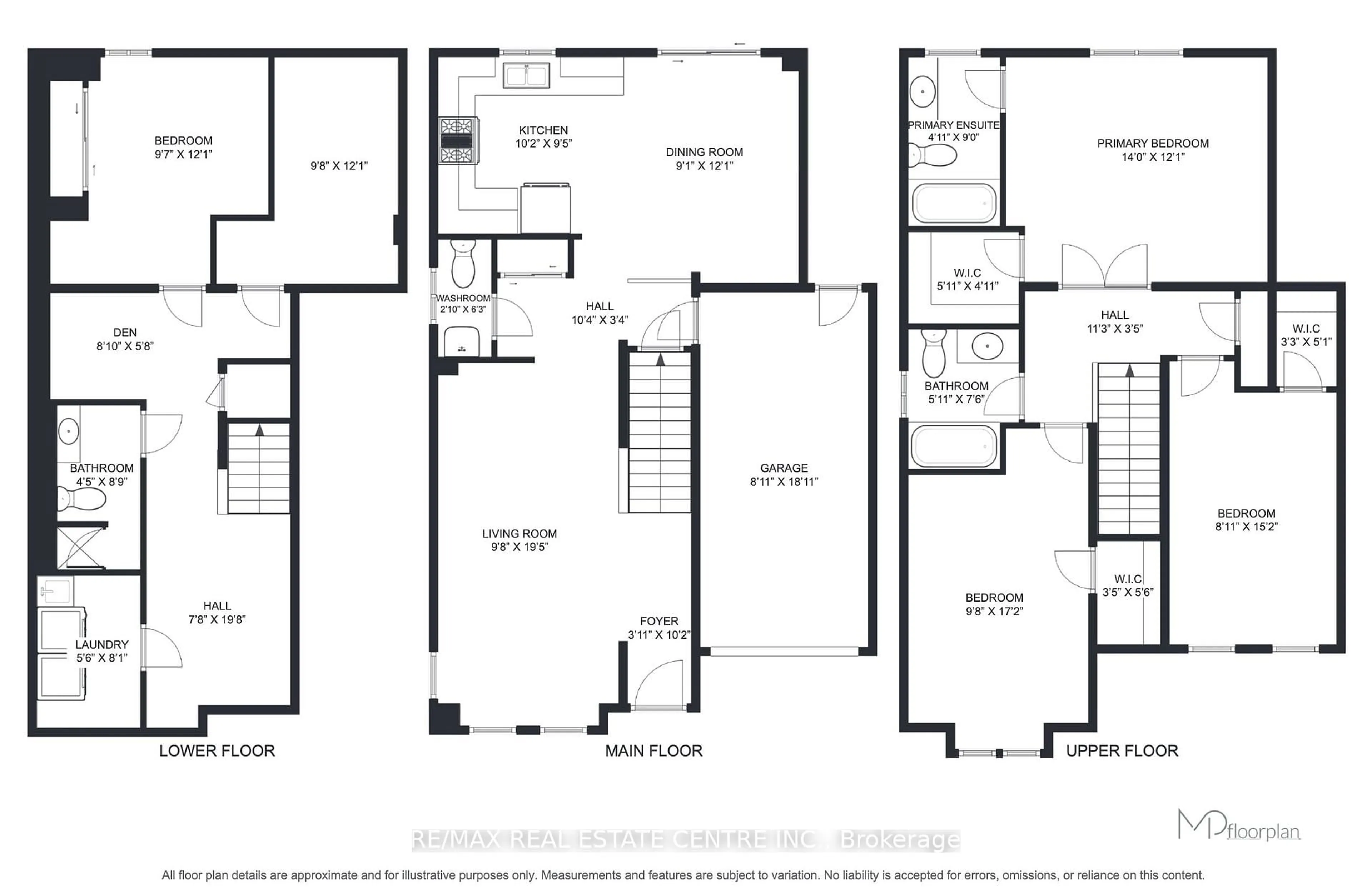 Floor plan for 86 Pauline Cres, Brampton Ontario L7A 2V7