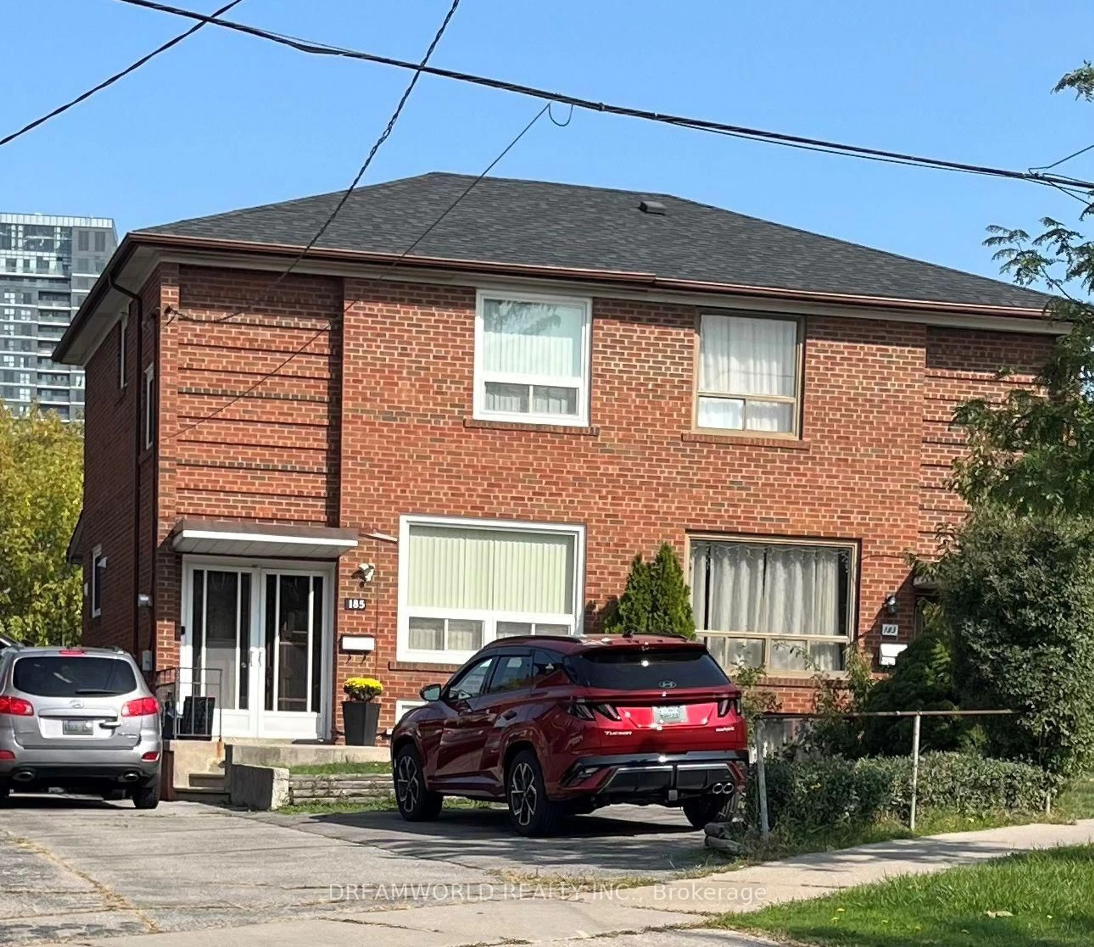 Home with brick exterior material, street for 185 Habitant Dr, Toronto Ontario M9M 2P4