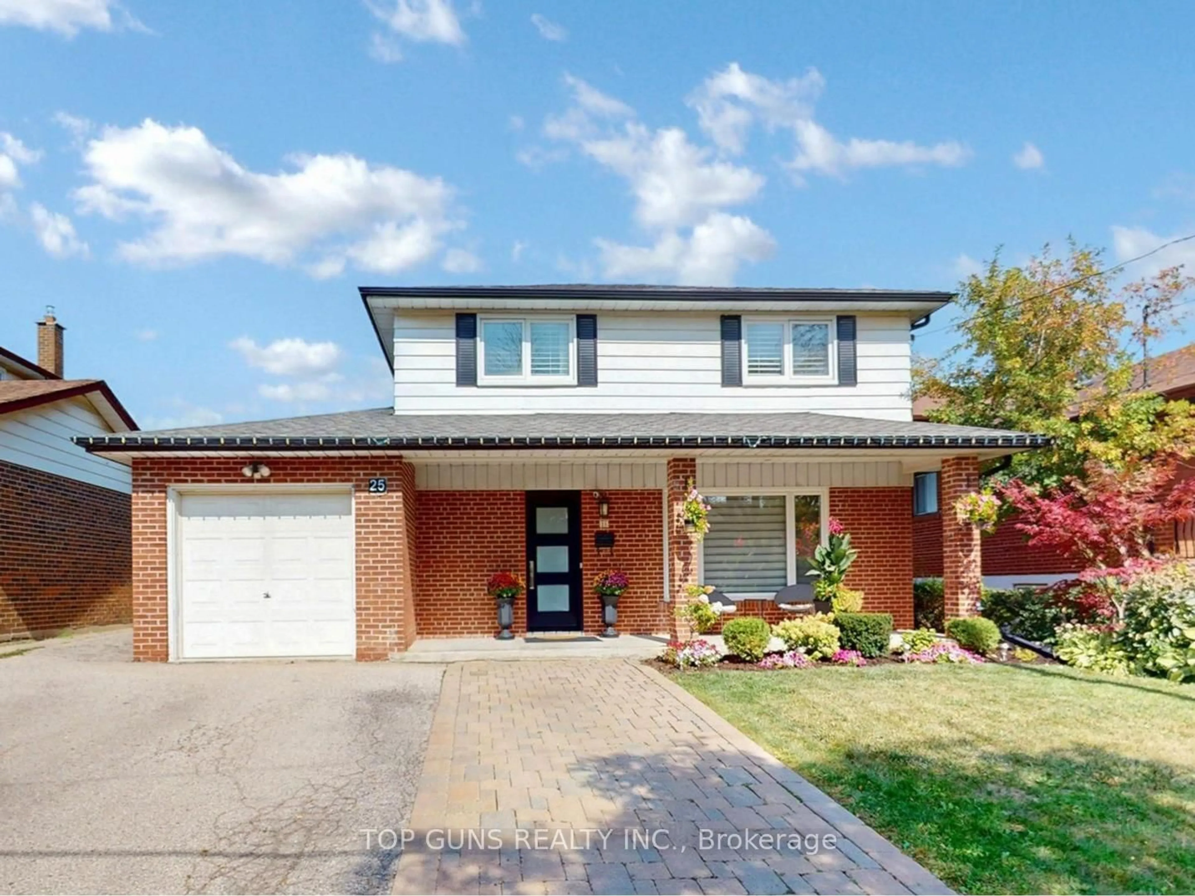 Home with brick exterior material, street for 25 Ringway Cres, Toronto Ontario M9W 1X2