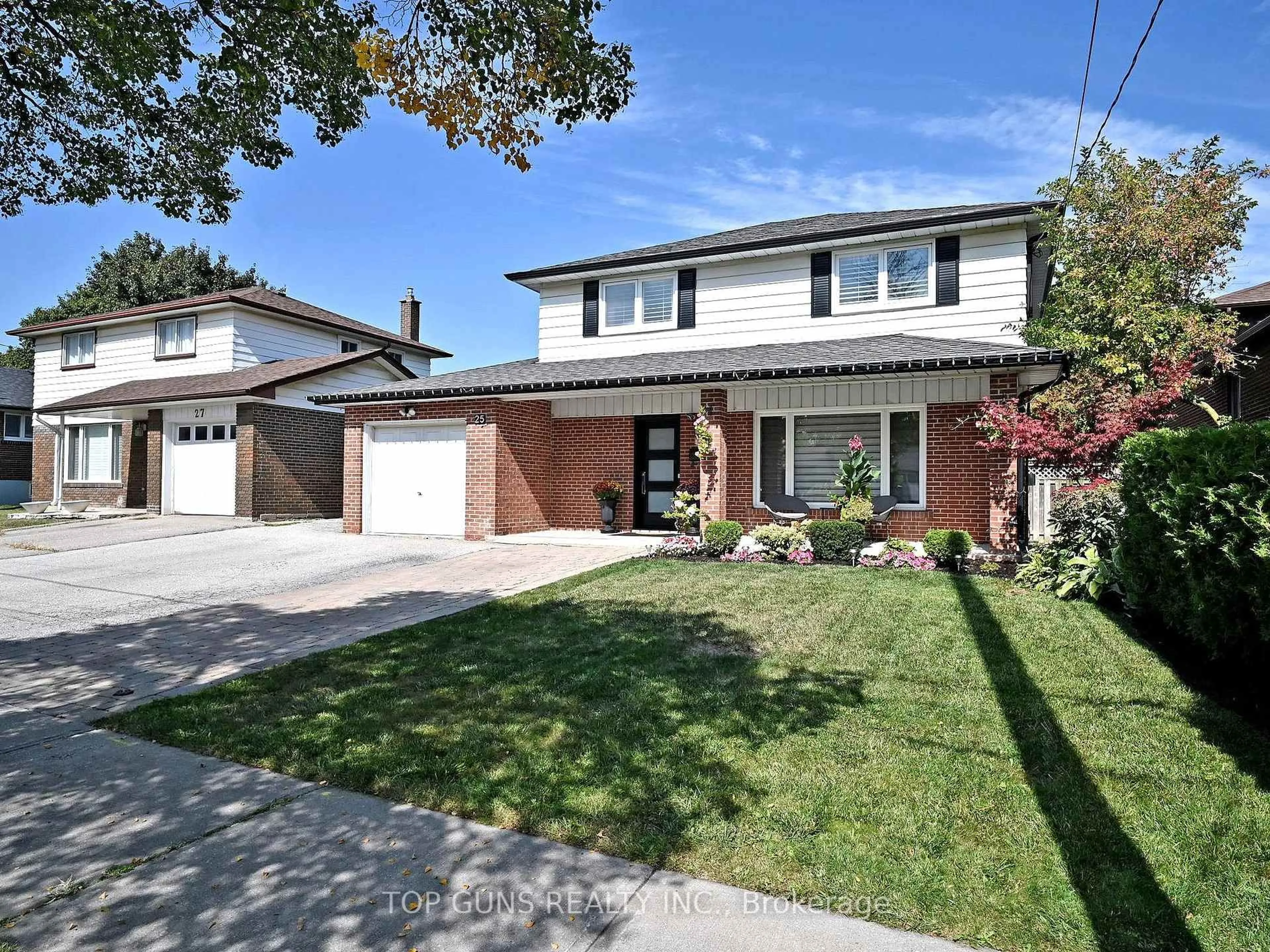 Home with brick exterior material, street for 25 Ringway Cres, Toronto Ontario M9W 1X2