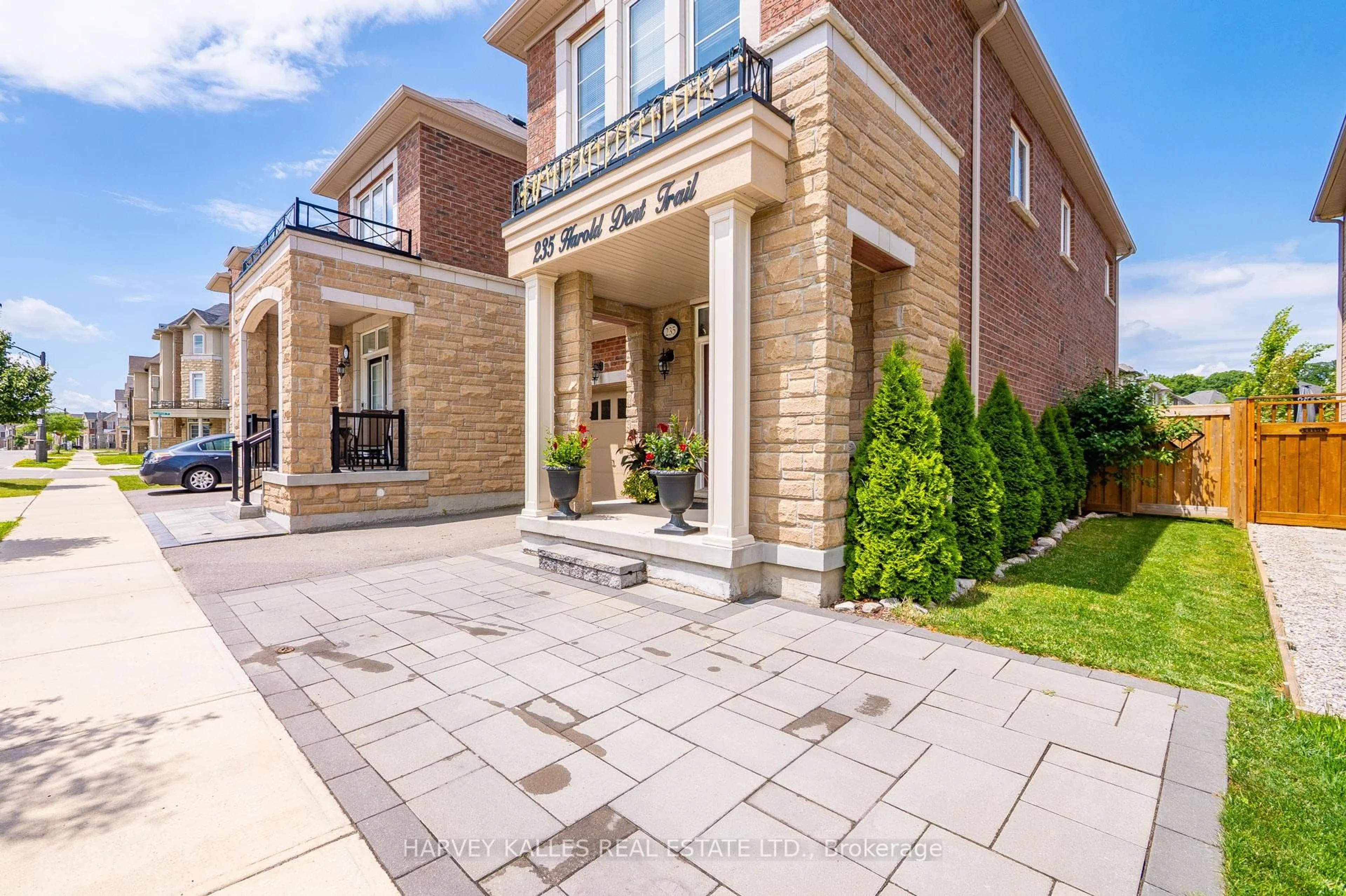 Home with brick exterior material, street for 235 Harold Dent Tr, Oakville Ontario L6M 1S3