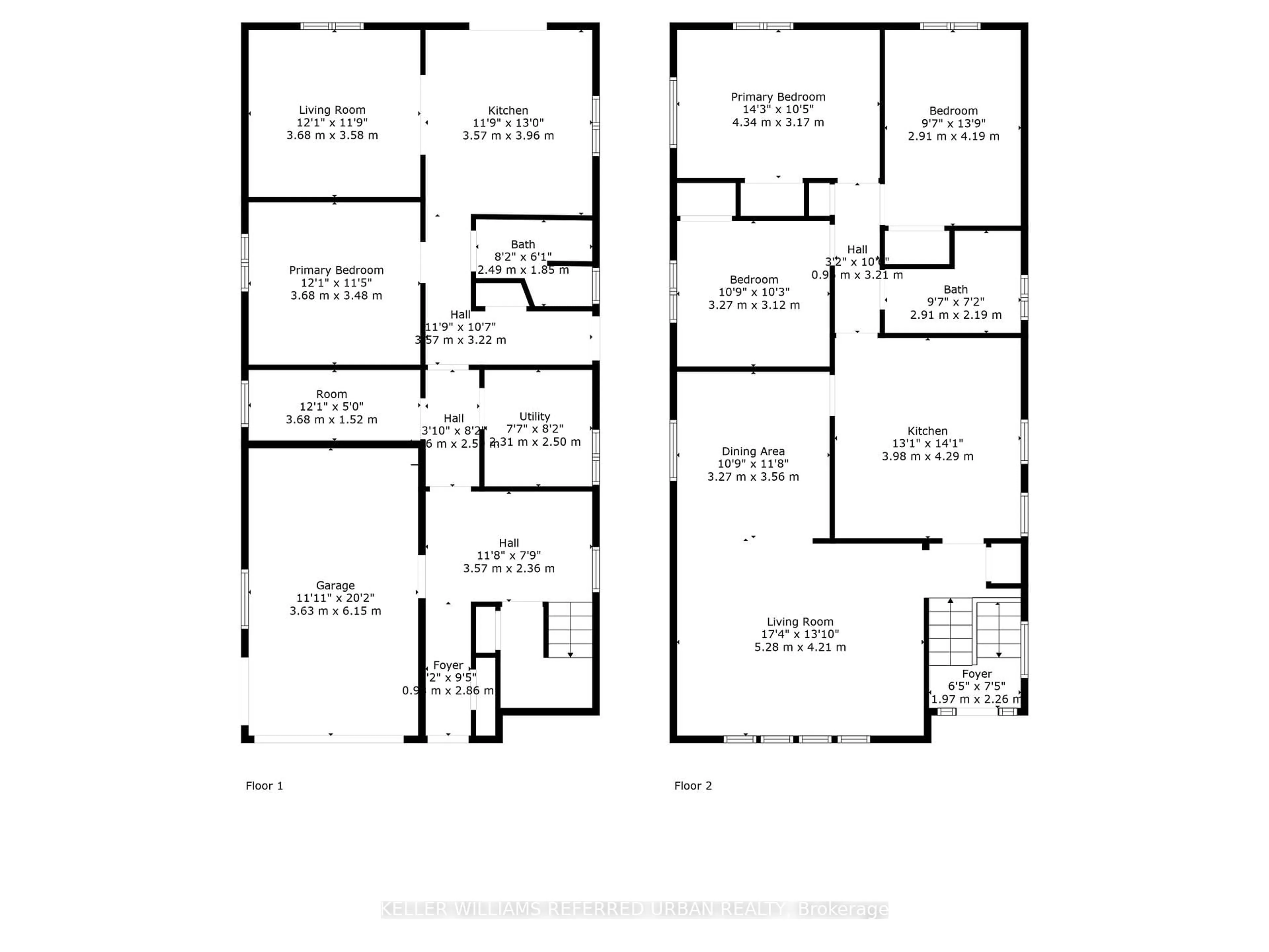 Floor plan for 55 Tedder St, Toronto Ontario M6M 4X2