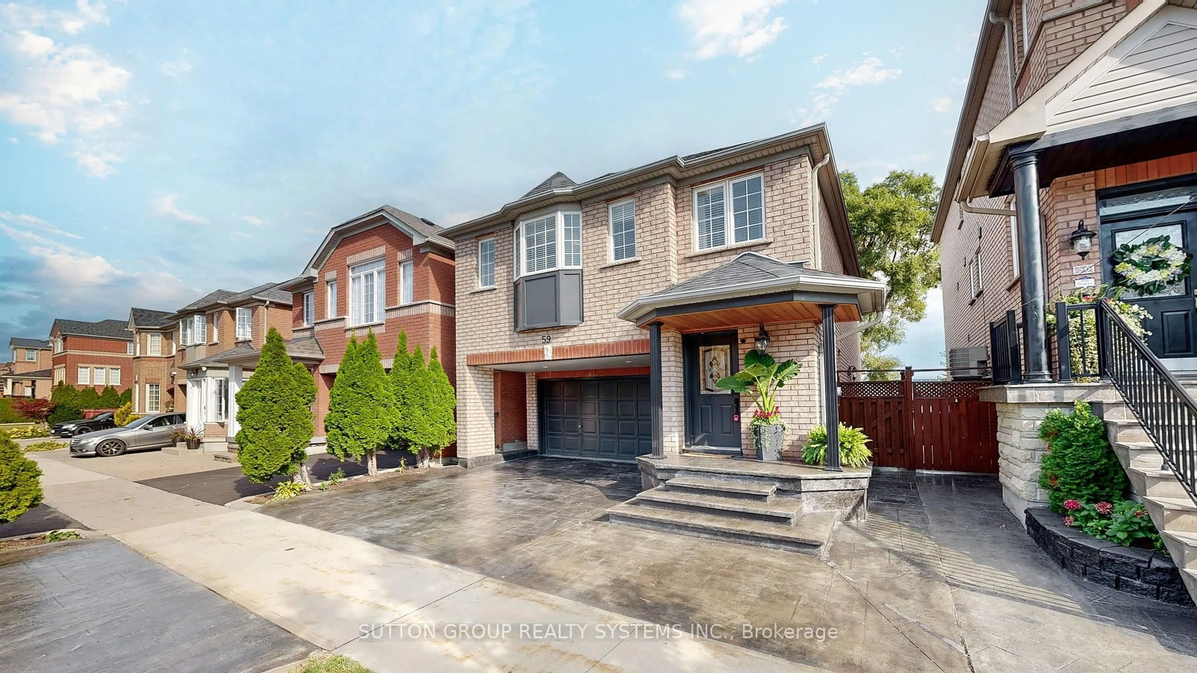 Home with brick exterior material, street for 59 Touchstone Dr, Toronto Ontario M6M 5K8