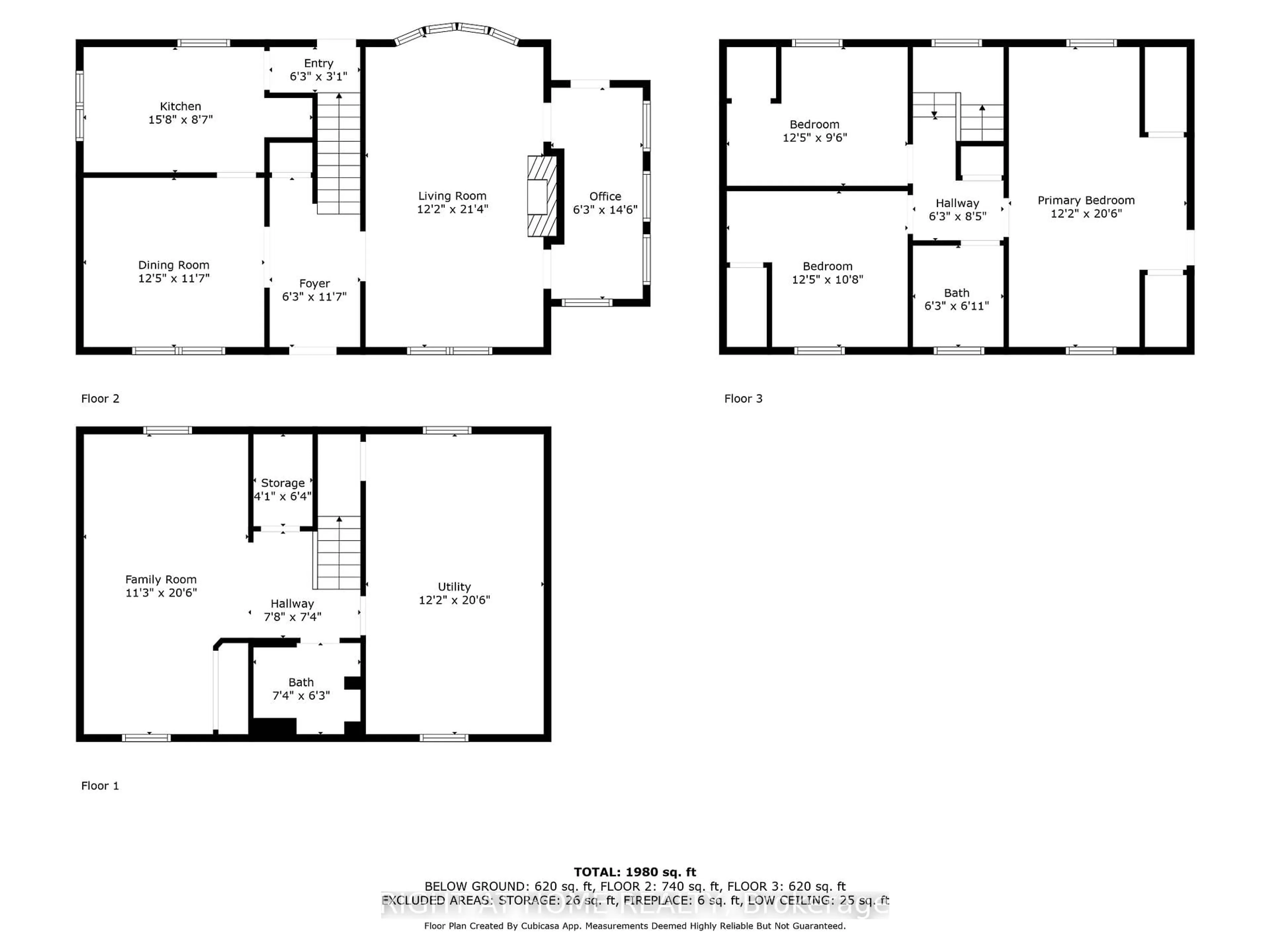 Floor plan for 263 Hart Ave, Burlington Ontario L7N 1P3