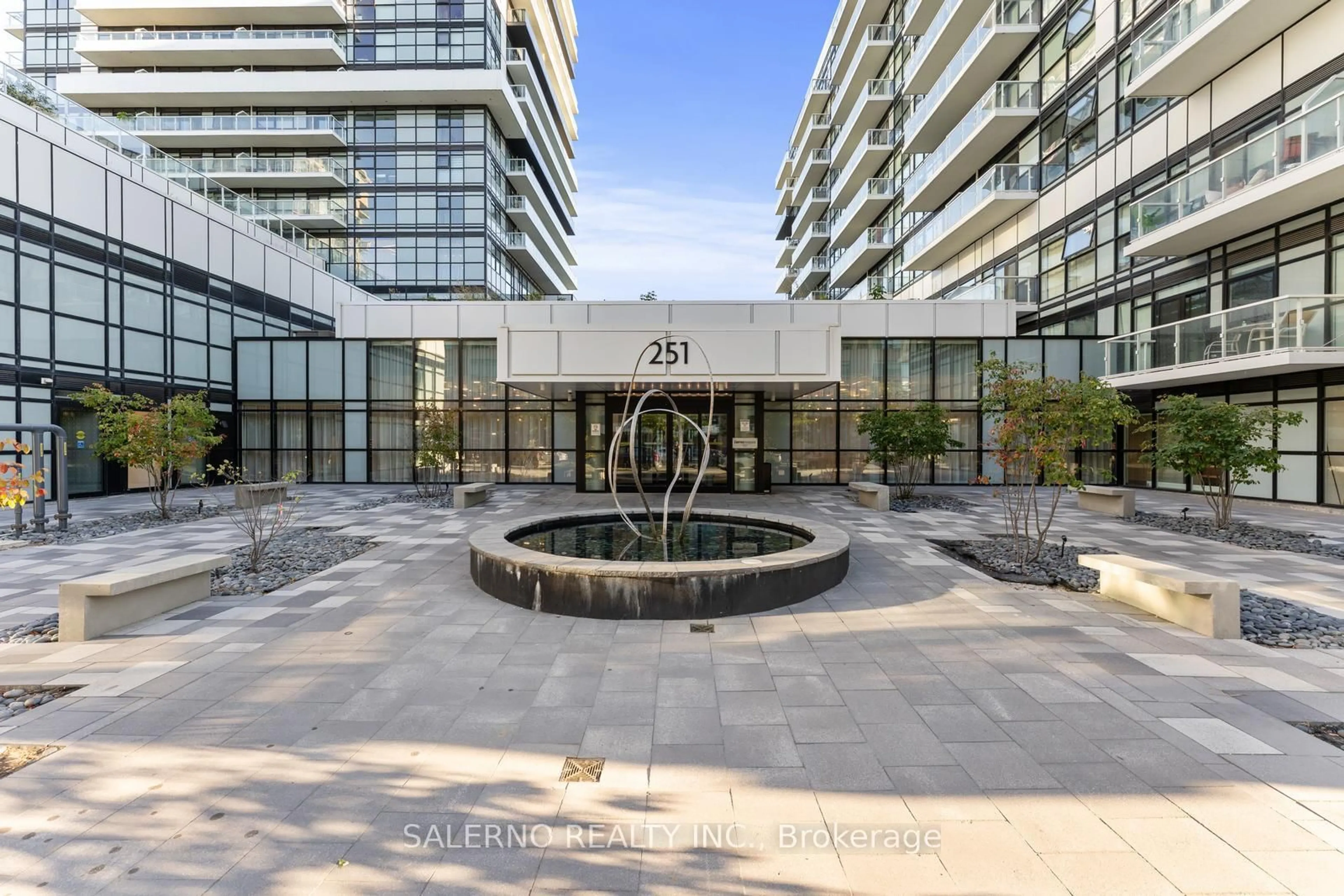 Indoor foyer for 251 Manitoba St #610B, Toronto Ontario M8Y 4G9