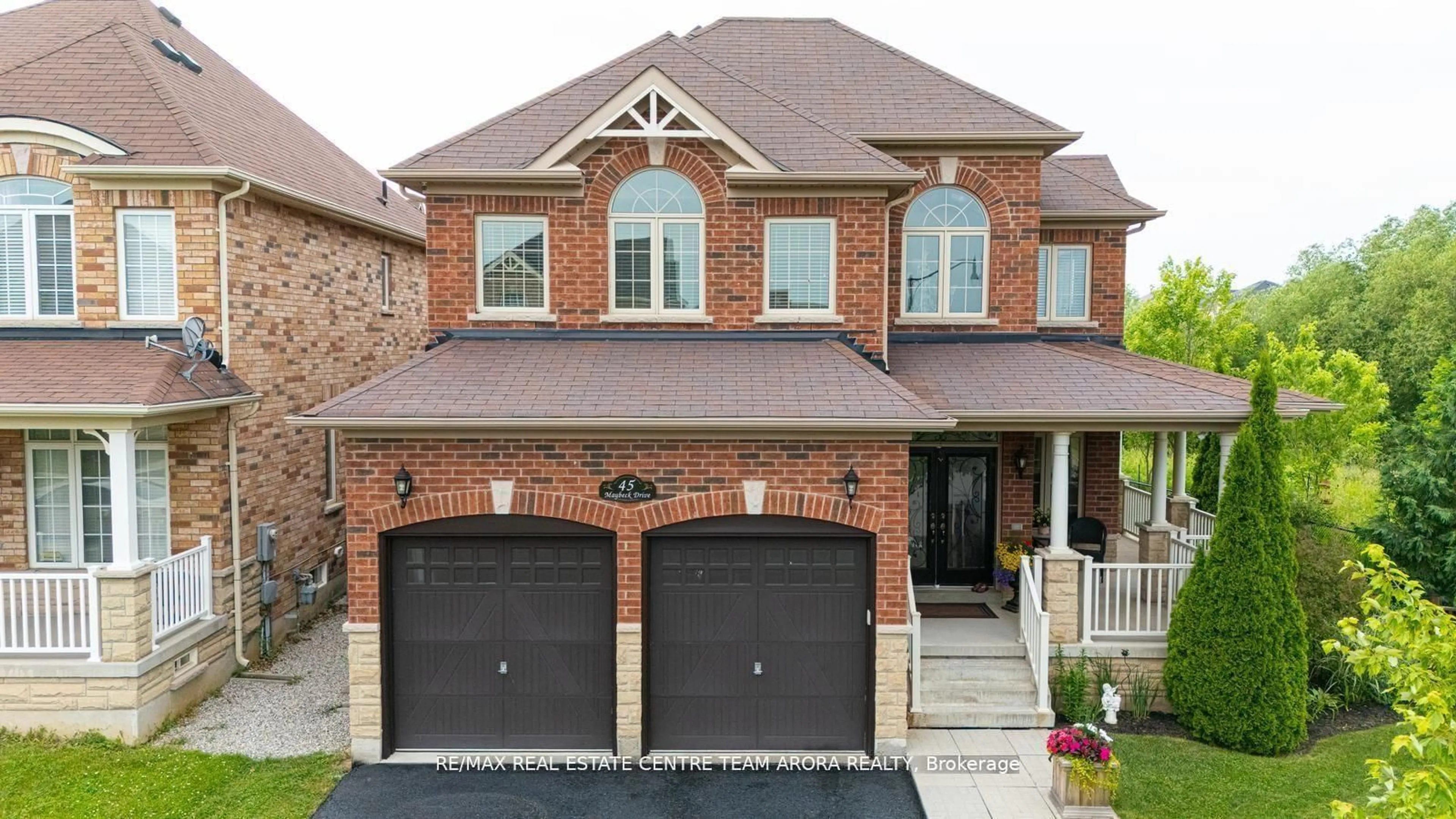 Home with brick exterior material, street for 45 Maybeck Dr, Brampton Ontario L6X 0Z1