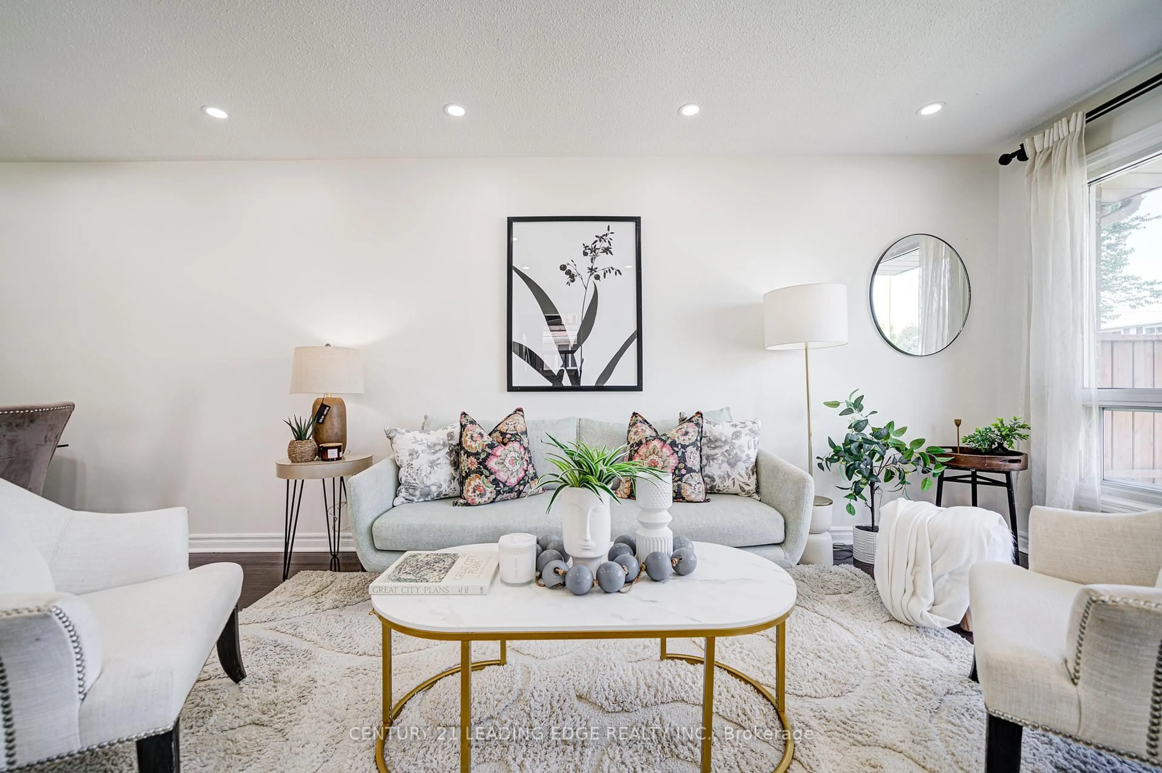 Living room with furniture, unknown for 55 Crawford Dr, Brampton Ontario L6V 2C6