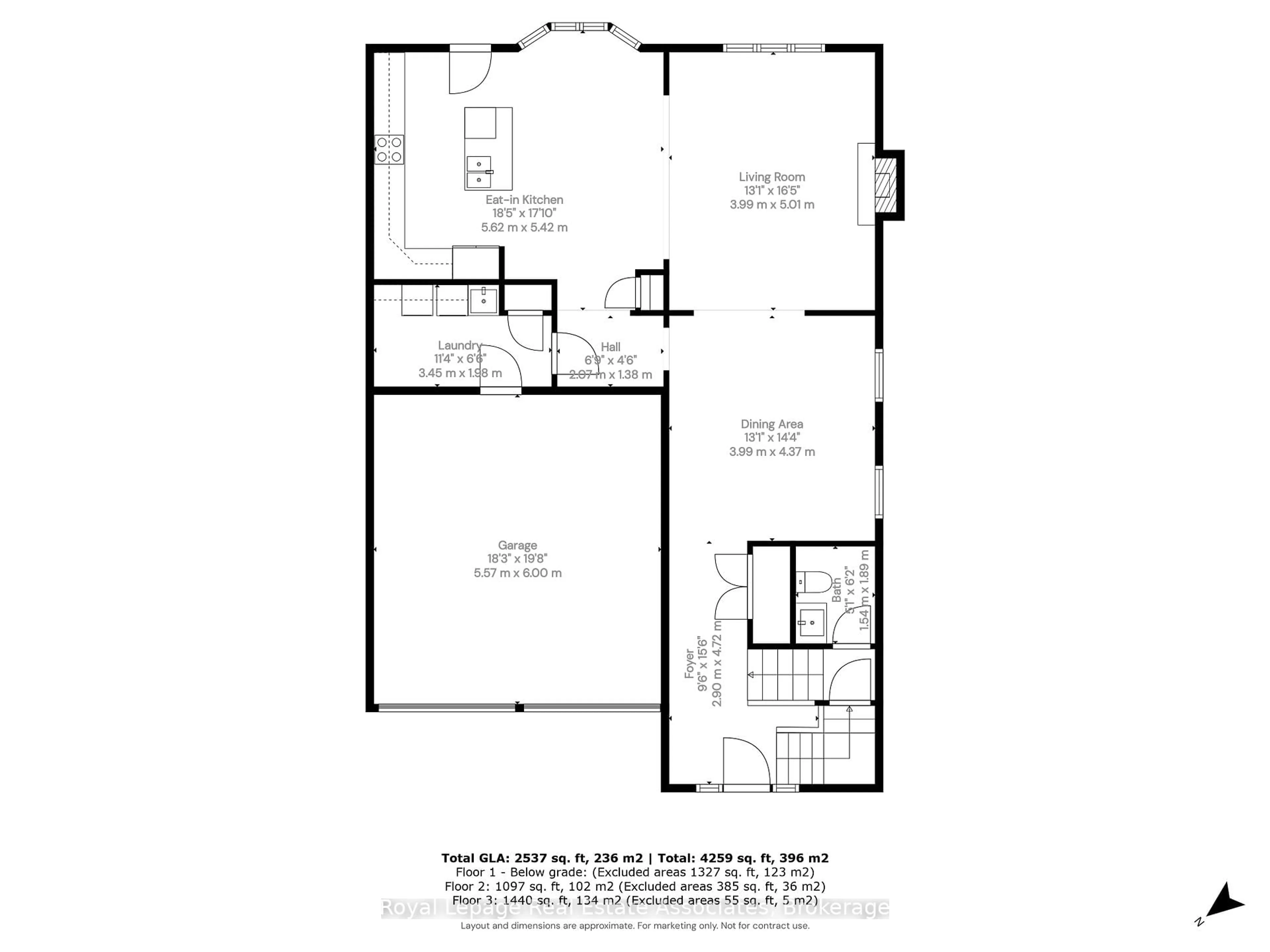 Floor plan for 68 Jolana Cres, Halton Hills Ontario L7G 0G4