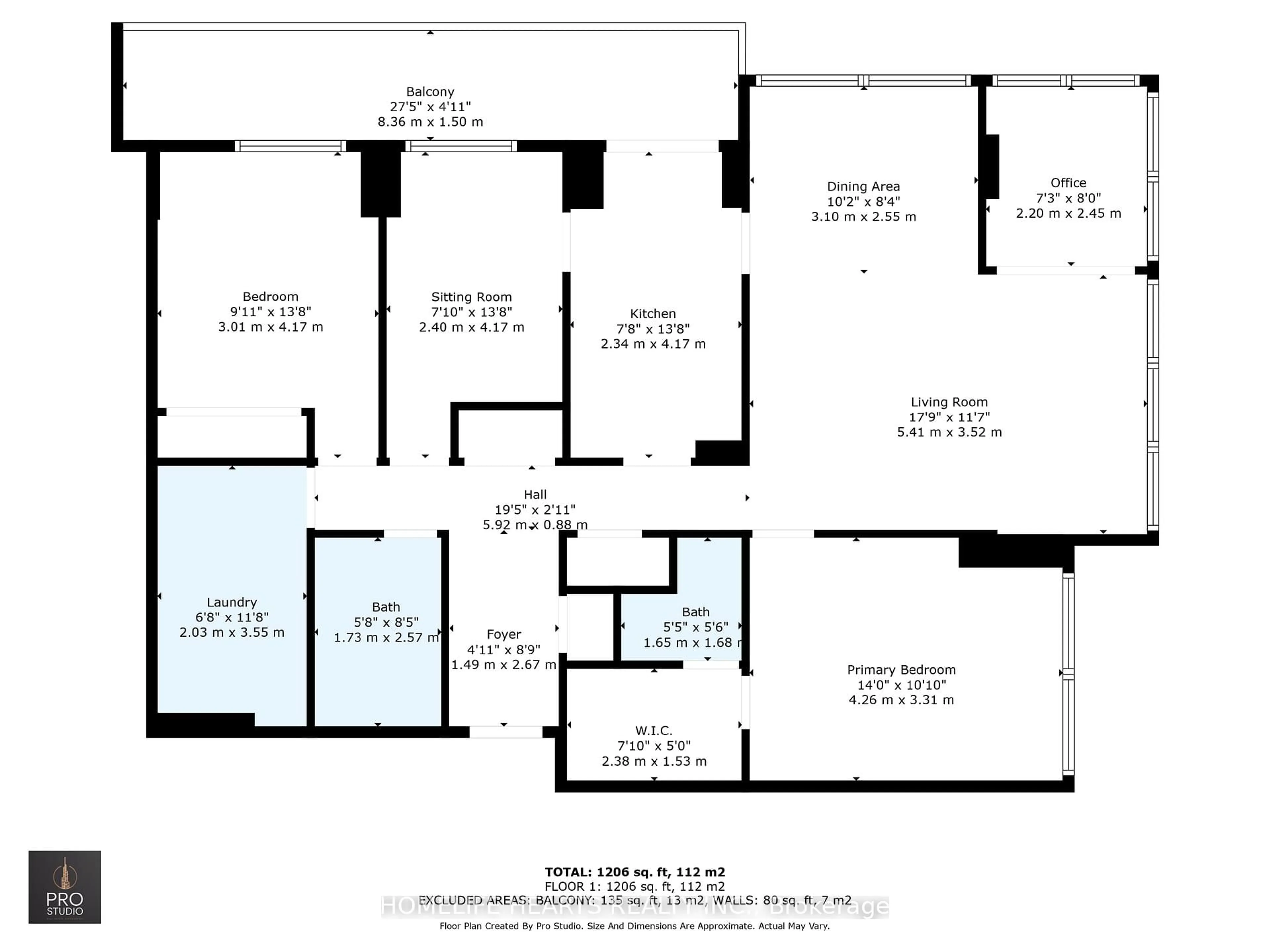 Floor plan for 1300 Mississauga Valley Blvd #1111, Mississauga Ontario L5A 3S8
