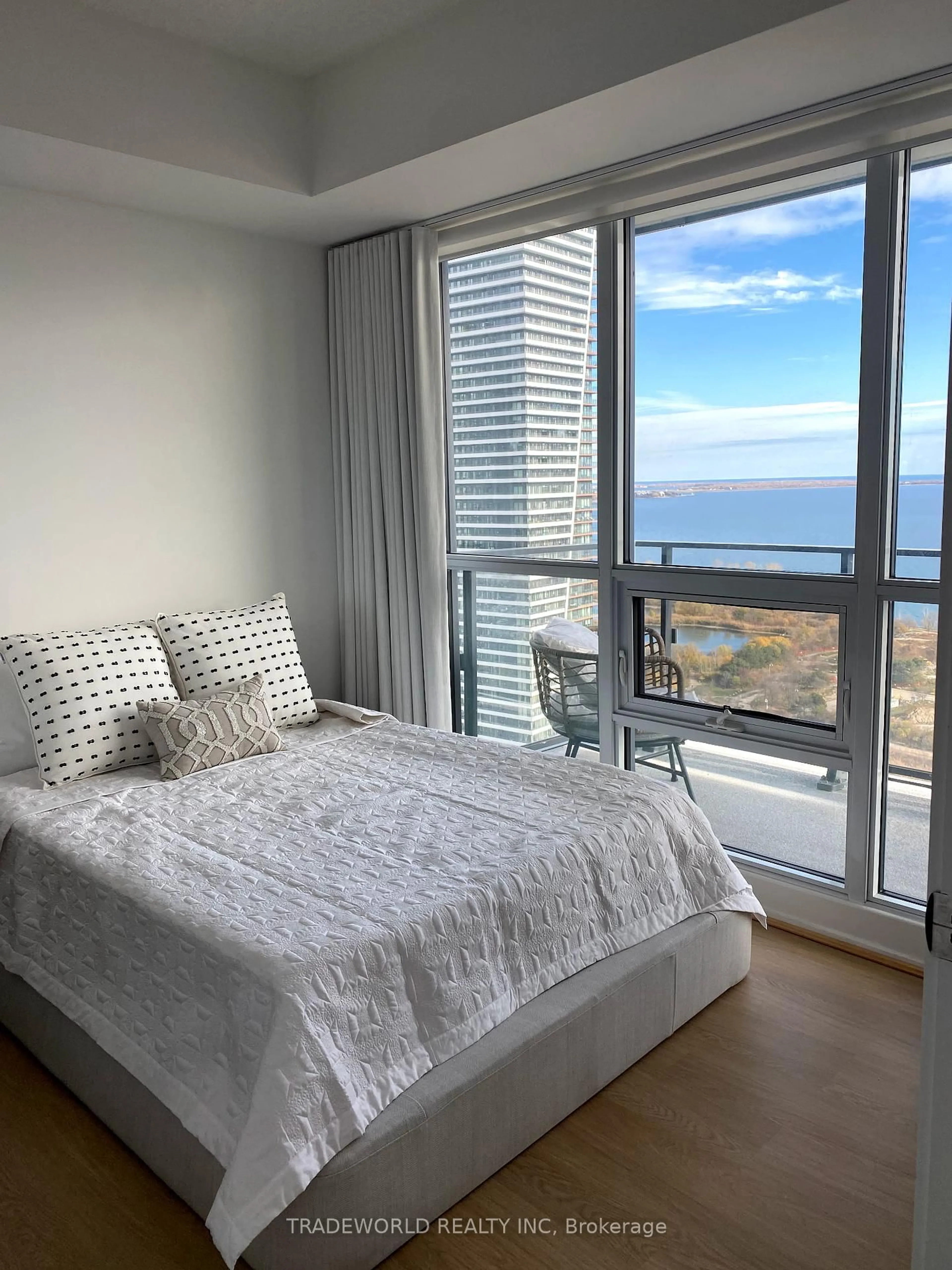 Bedroom with bed, unknown for 2200 Lakeshore Blvd #3710, Toronto Ontario M8V 1A4