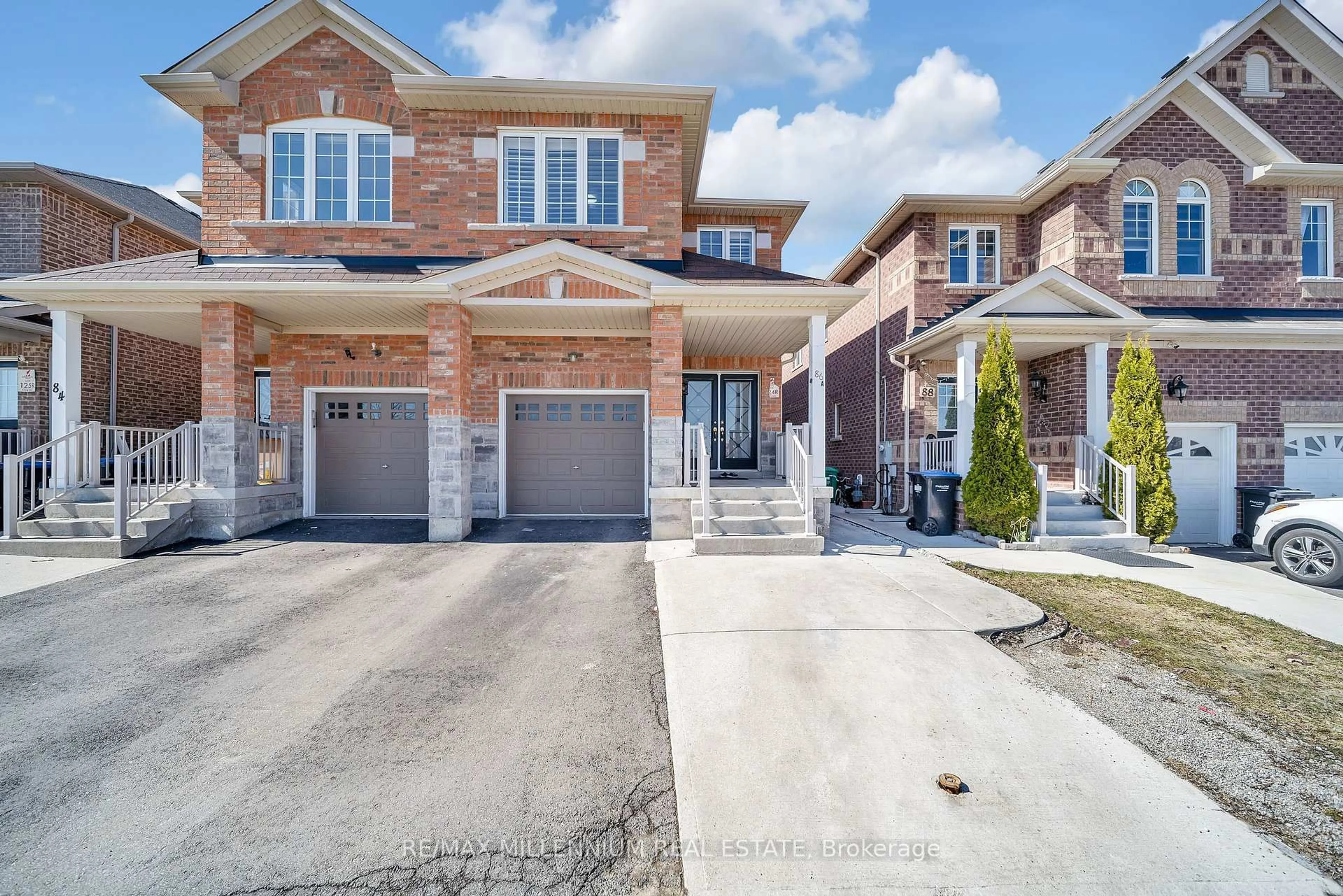 Home with brick exterior material, street for 86 Cookview Dr, Brampton Ontario L6R 3T6