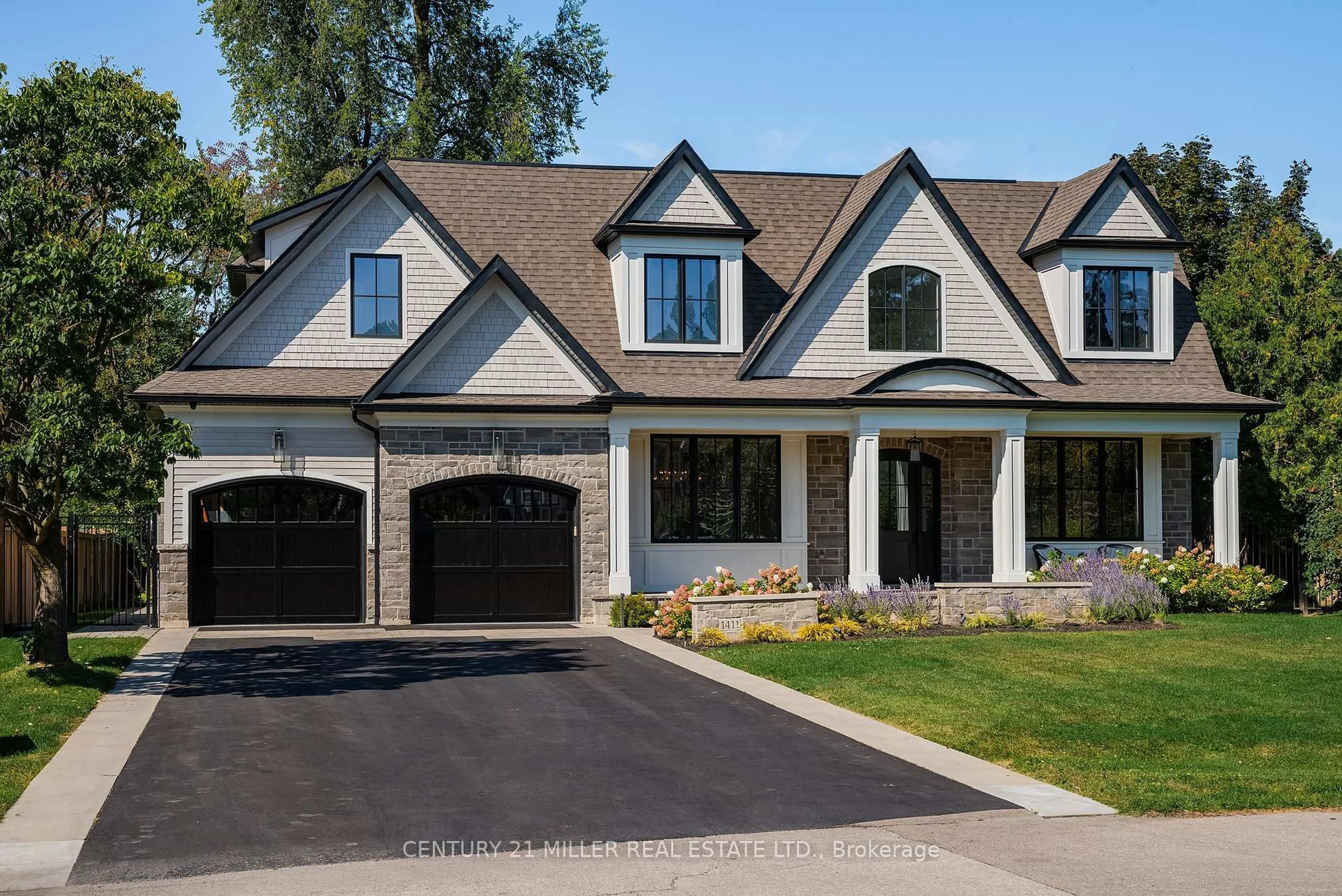 Home with brick exterior material, street for 1411 Willowdown Rd, Oakville Ontario L6L 1X2