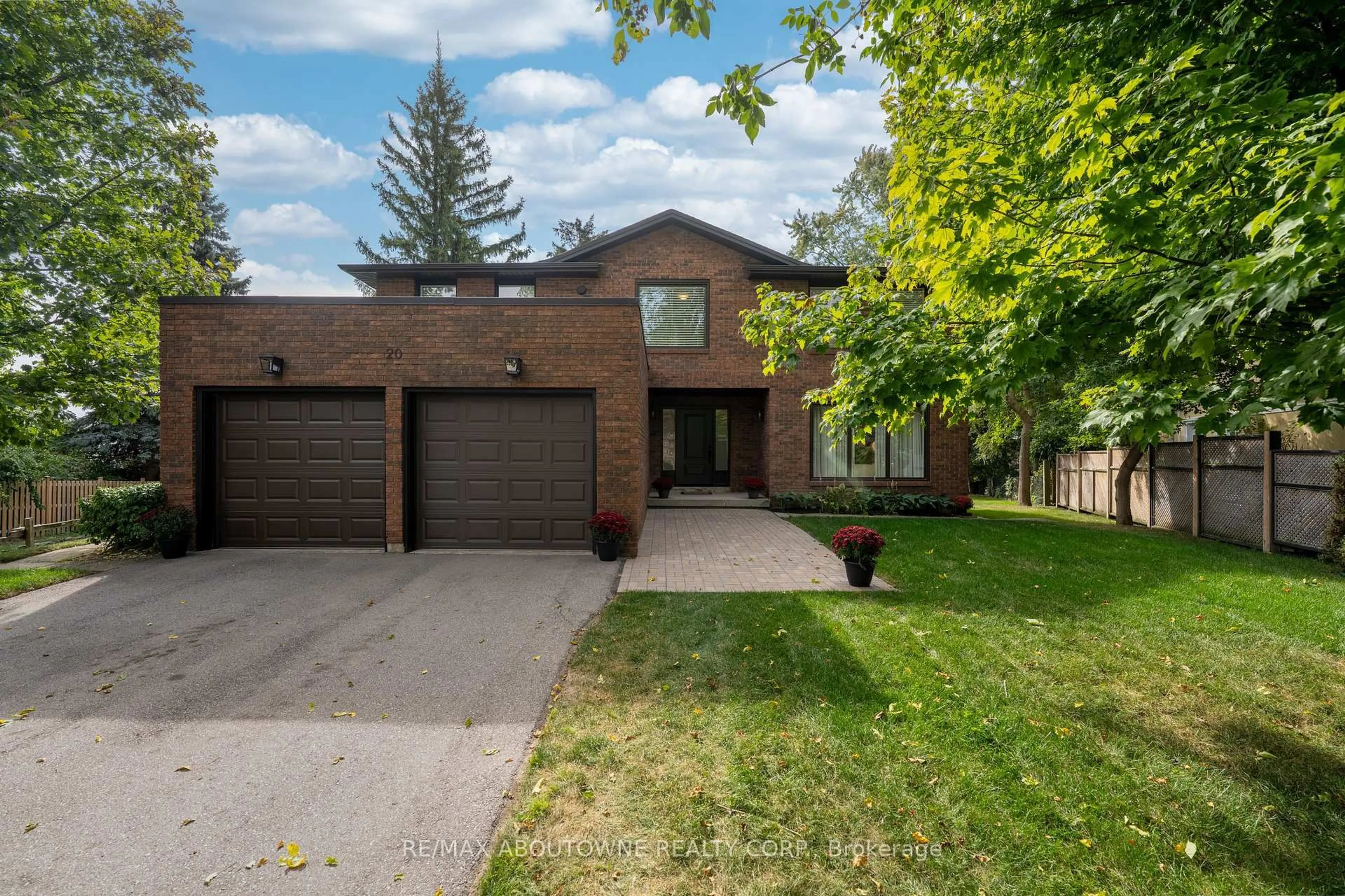 Home with brick exterior material, street for 20 Arkendo Dr, Oakville Ontario L6J 5T9