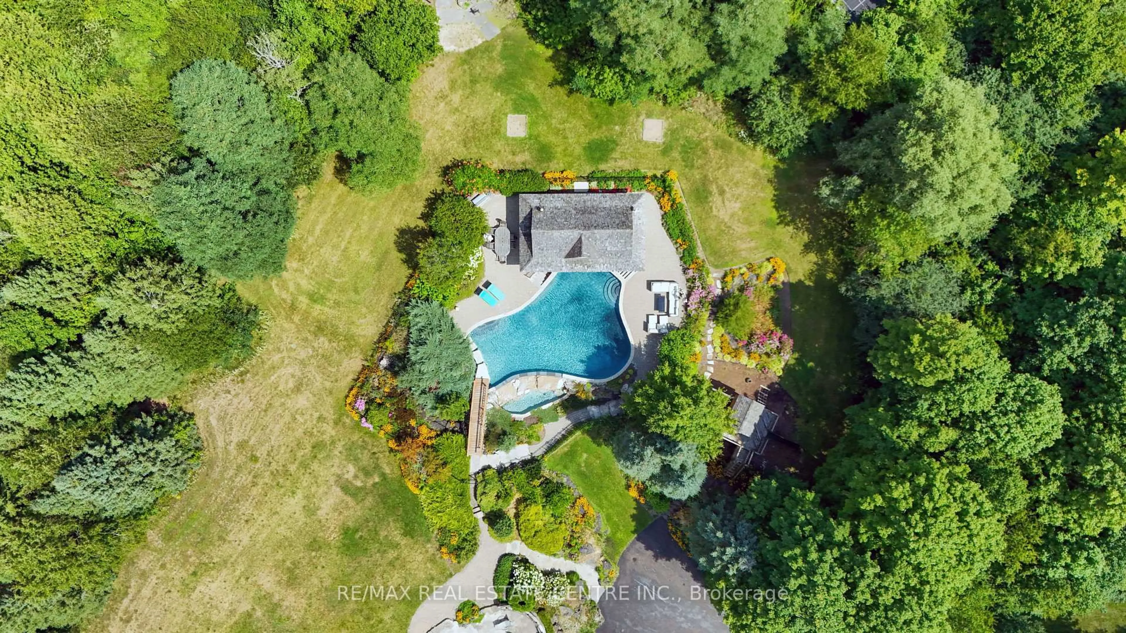 A pic from outside/outdoor area/front of a property/back of a property/a pic from drone, water/lake/river/ocean view for 13701 fourth line nassagaweya, Milton Ontario N0B 2K0