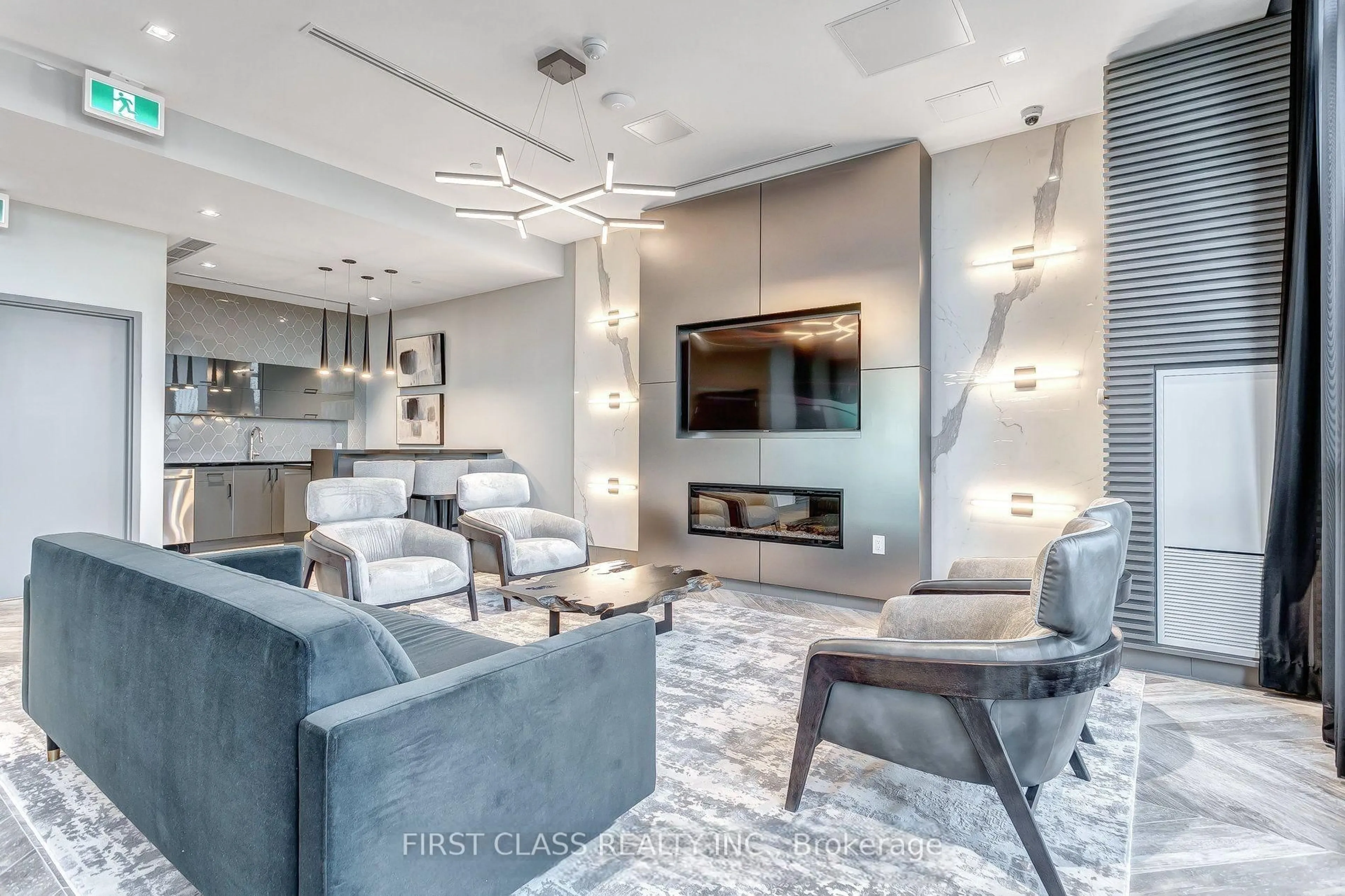 Living room with furniture, unknown for 50 Thomas Riley Rd #802, Toronto Ontario M9B 0C1