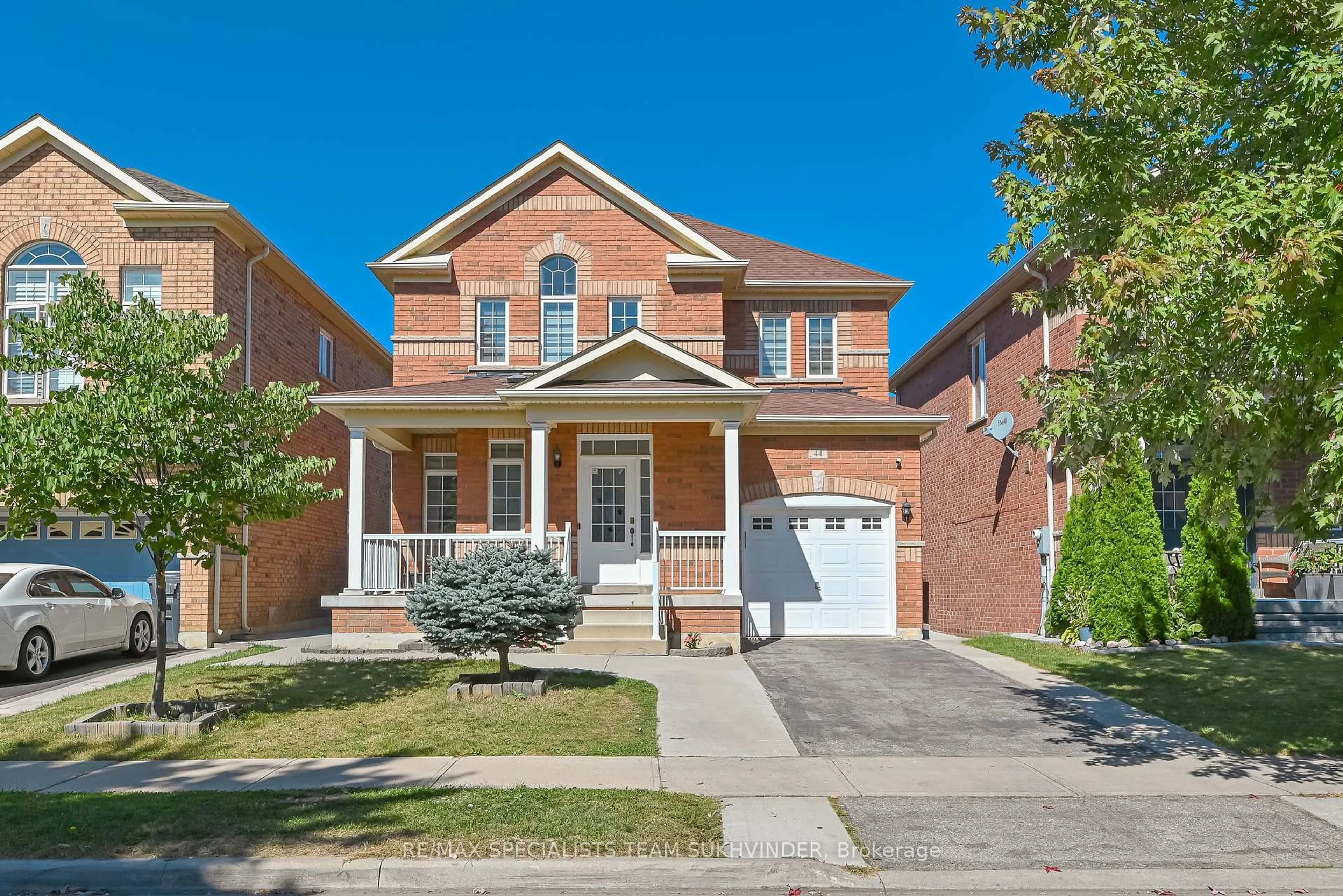 Home with brick exterior material, street for 44 Iceland Poppy Tr, Brampton Ontario L7A 0M9
