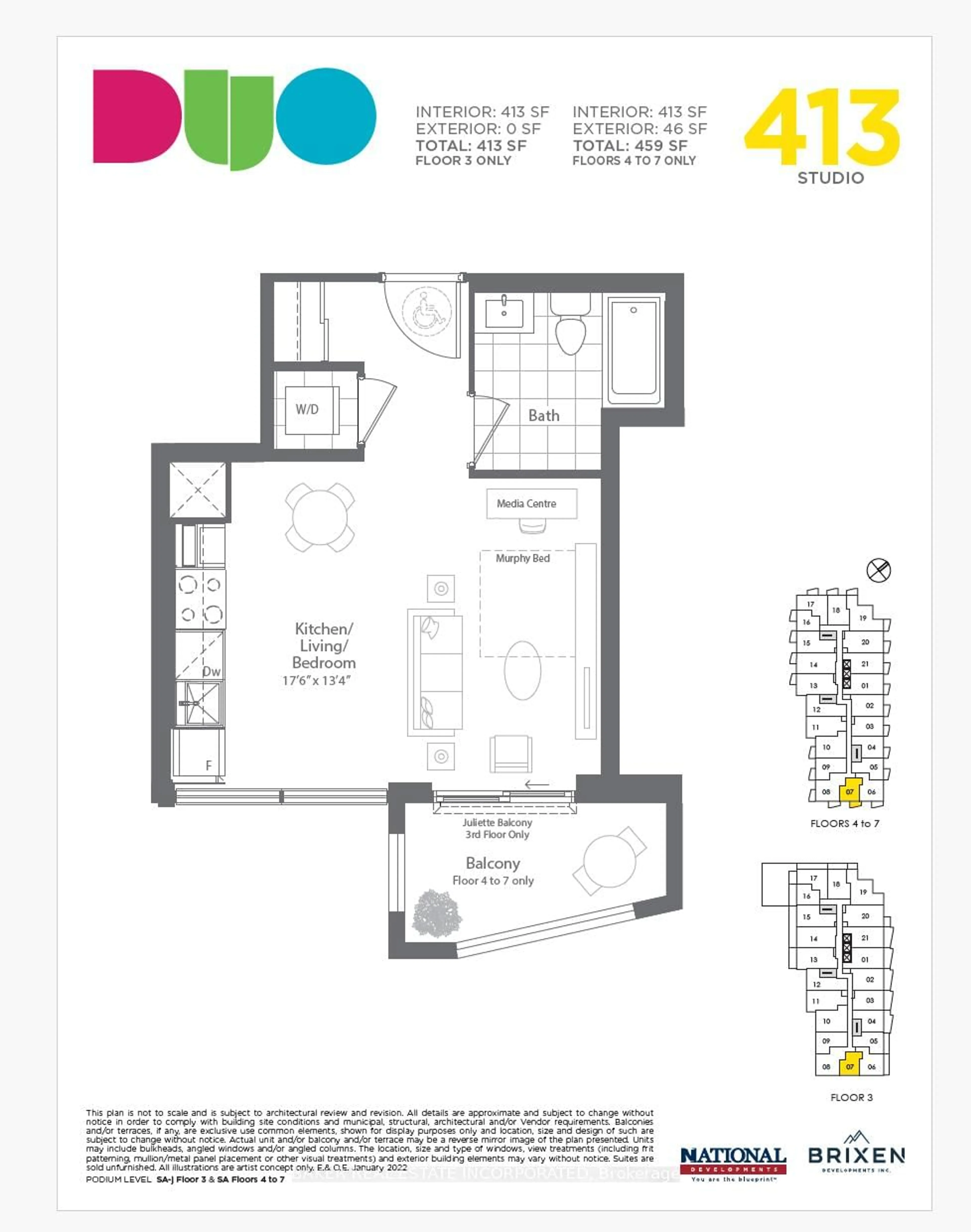 Floor plan for 260 Malta Ave #707, Brampton Ontario L6Y 6L7