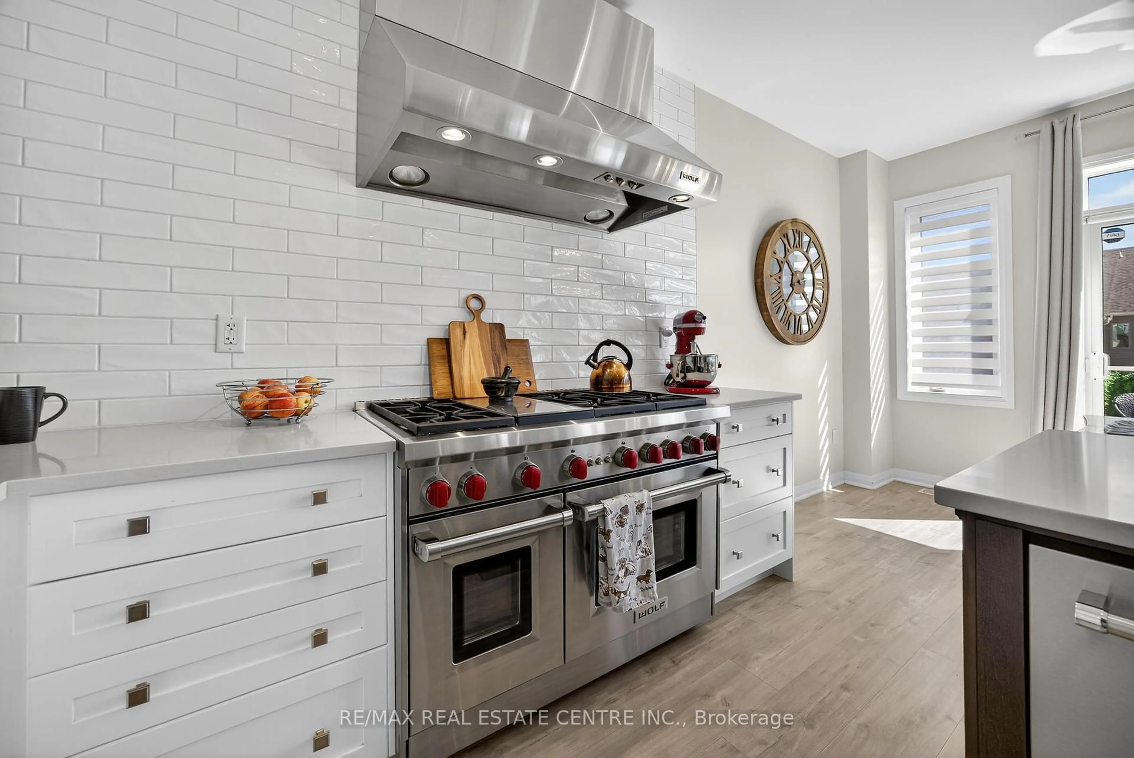 Contemporary kitchen, ceramic/tile floor for 22 Drew Brown Blvd, Orangeville Ontario L9W 6Z4