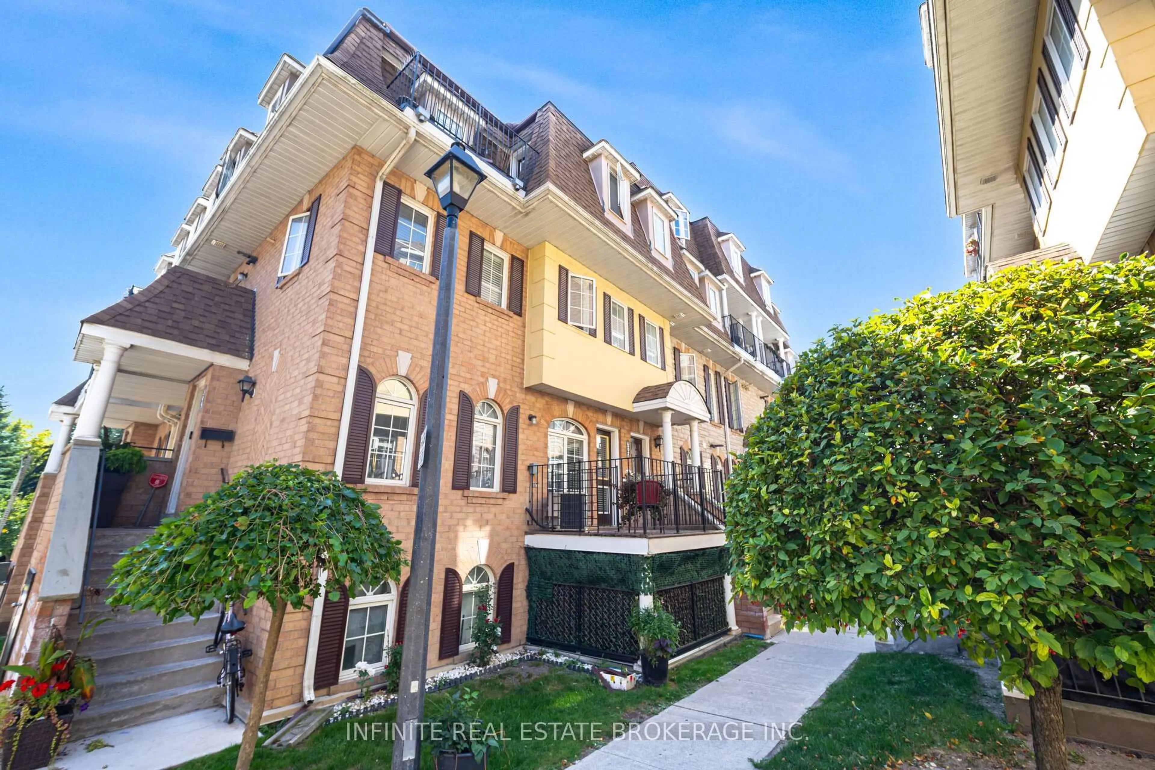 A pic from outside/outdoor area/front of a property/back of a property/a pic from drone, street for 74 Sidney Belsey Cres #202, Toronto Ontario M6H 0C6