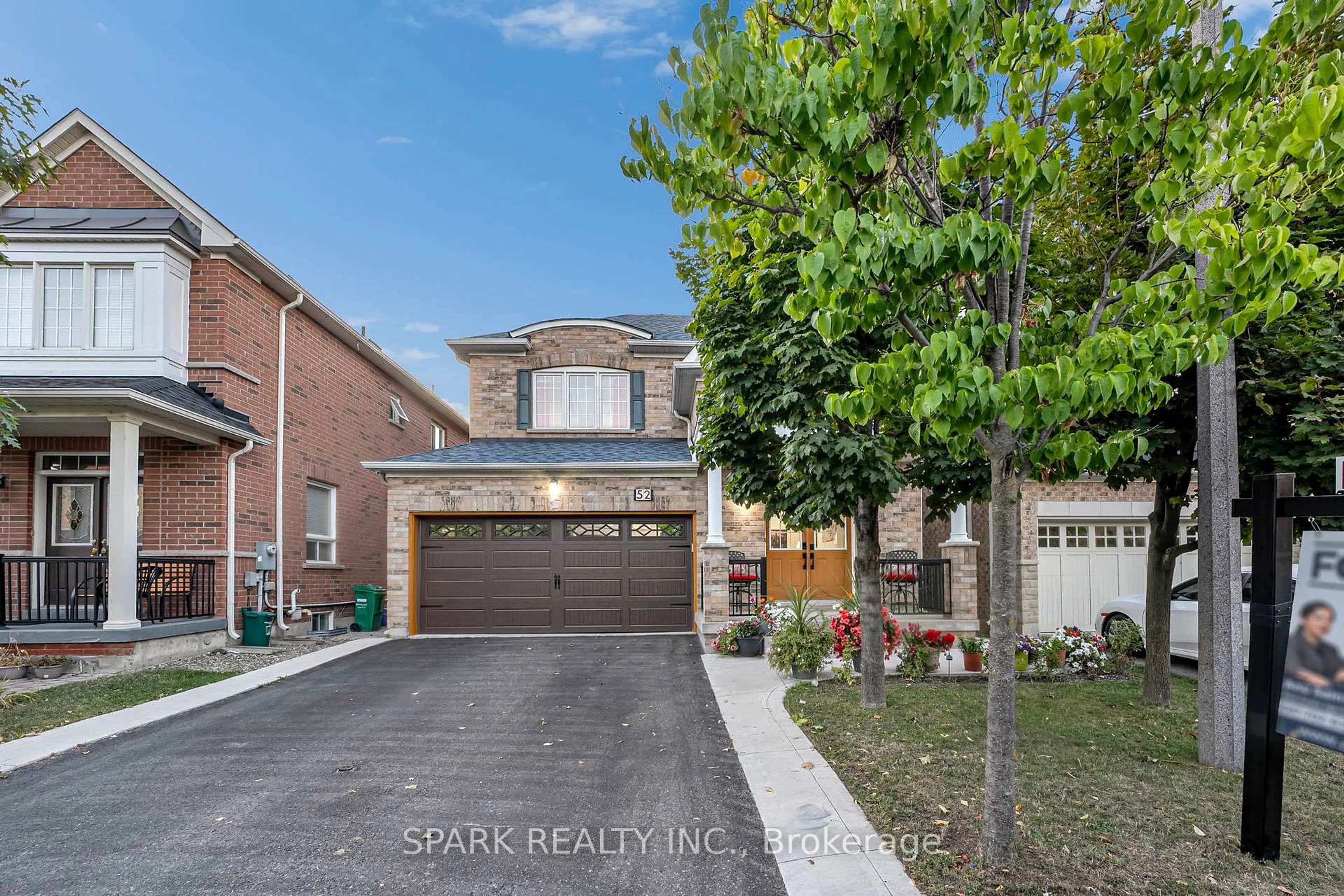 Home with brick exterior material, street for 52 Watsonbrook Dr, Brampton Ontario L6R 0R3