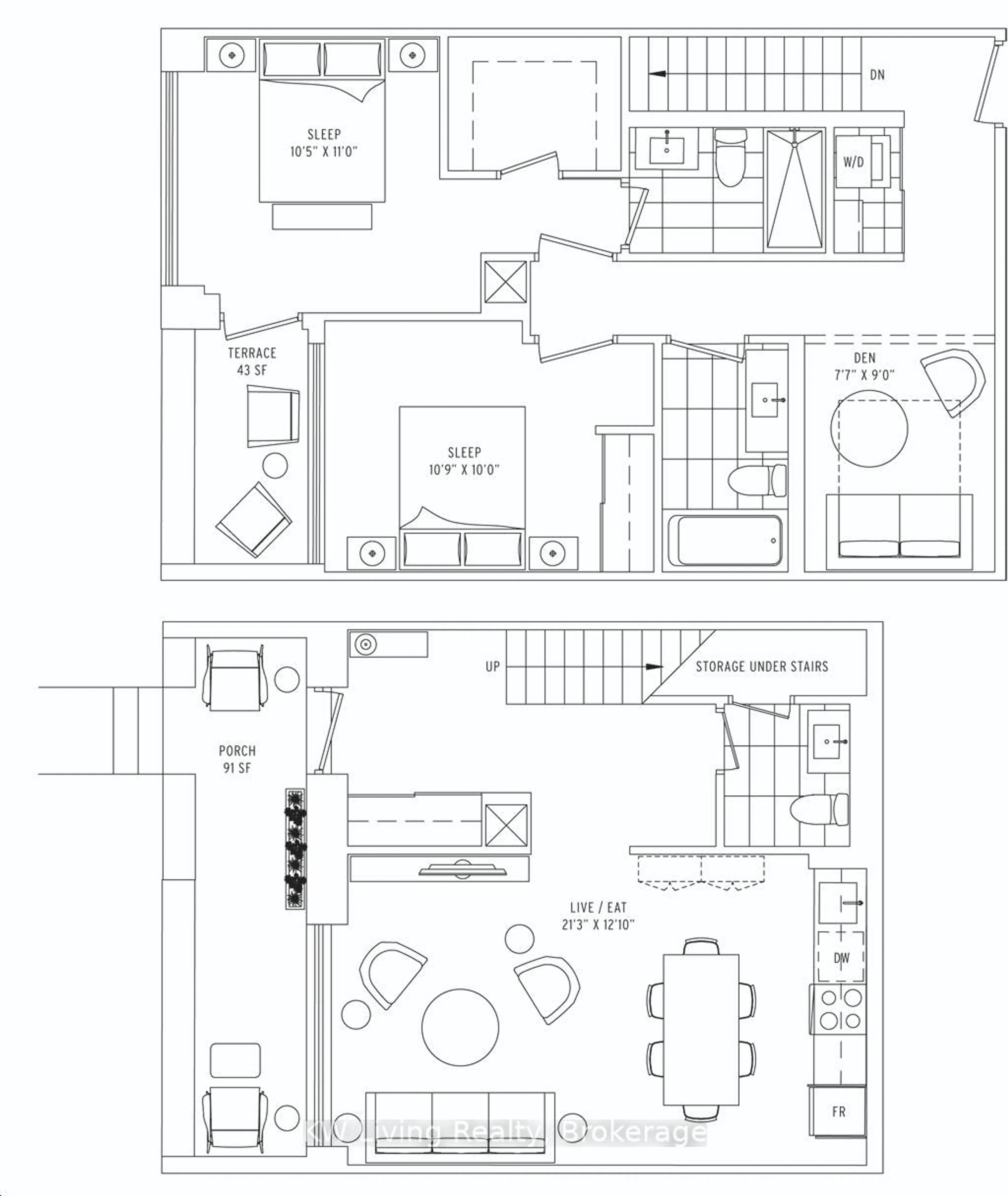 Floor plan for 121 Ford St #109, Toronto Ontario M6N 3A2