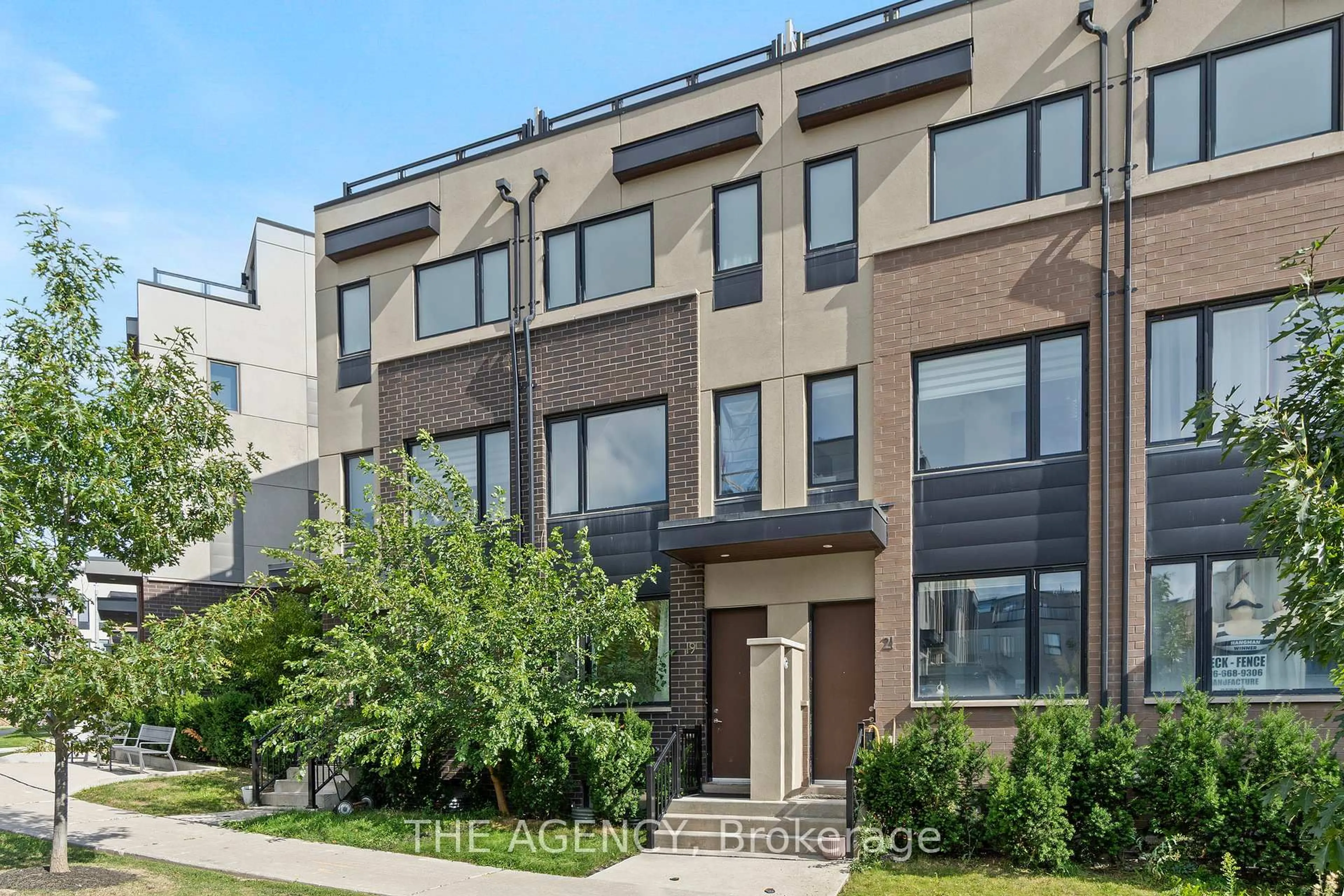 Home with brick exterior material, street for 19 Thomas Mulholland Dr, Toronto Ontario M3K 0B5