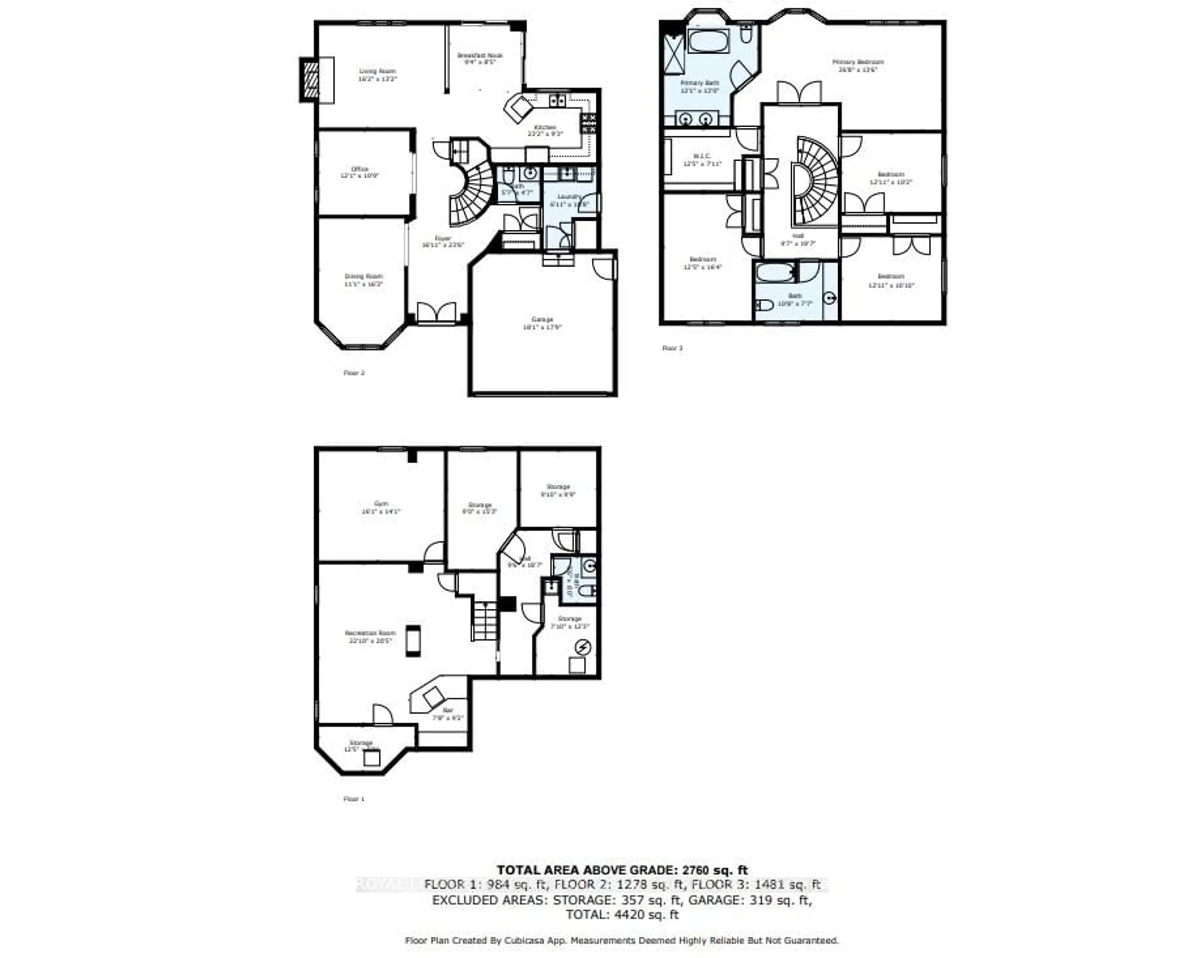 Floor plan for 2465 Headon Rd, Burlington Ontario L7M 4G2
