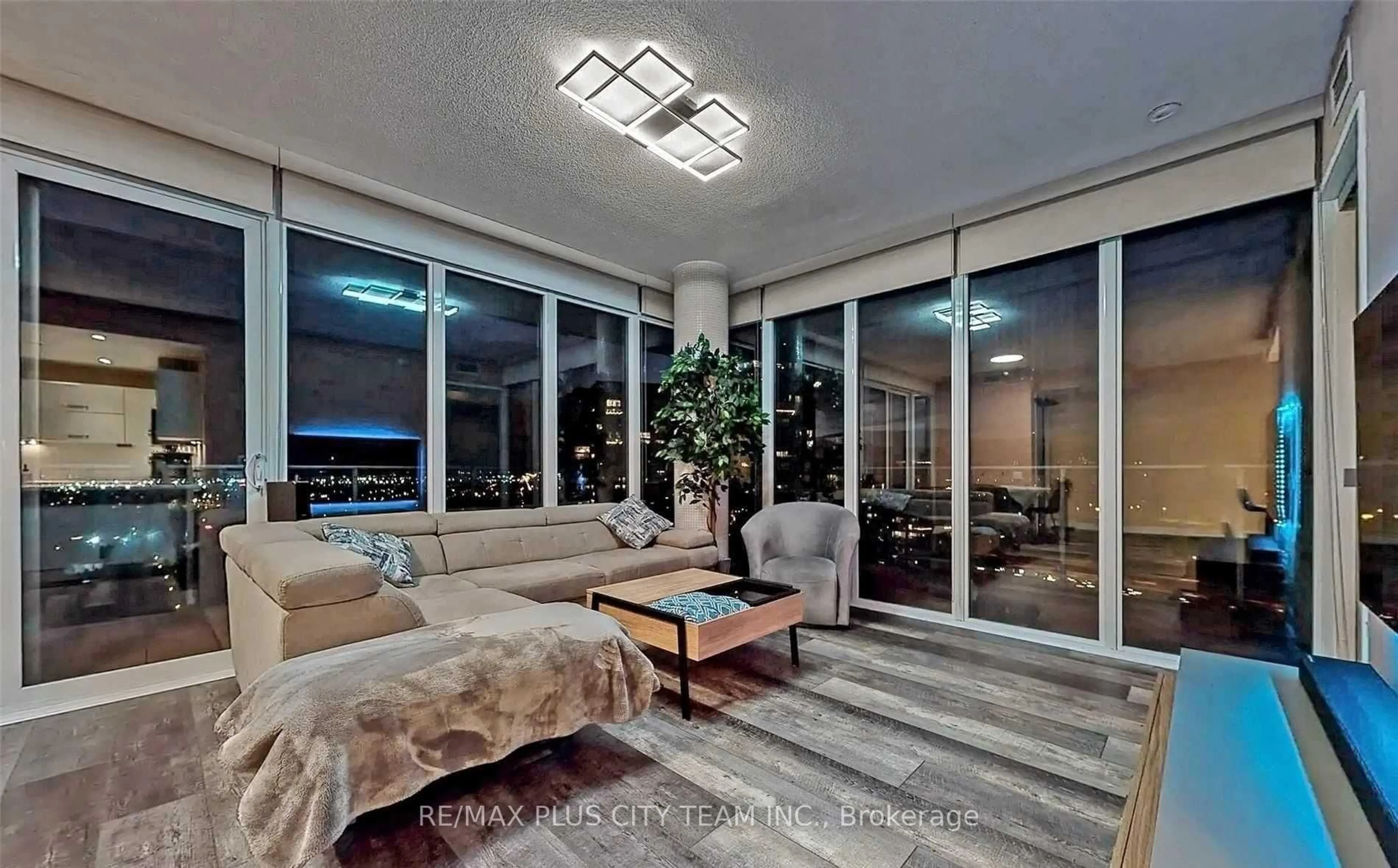 Living room with furniture, unknown for 88 Park Lawn Rd #2316, Toronto Ontario M8Y 0B5