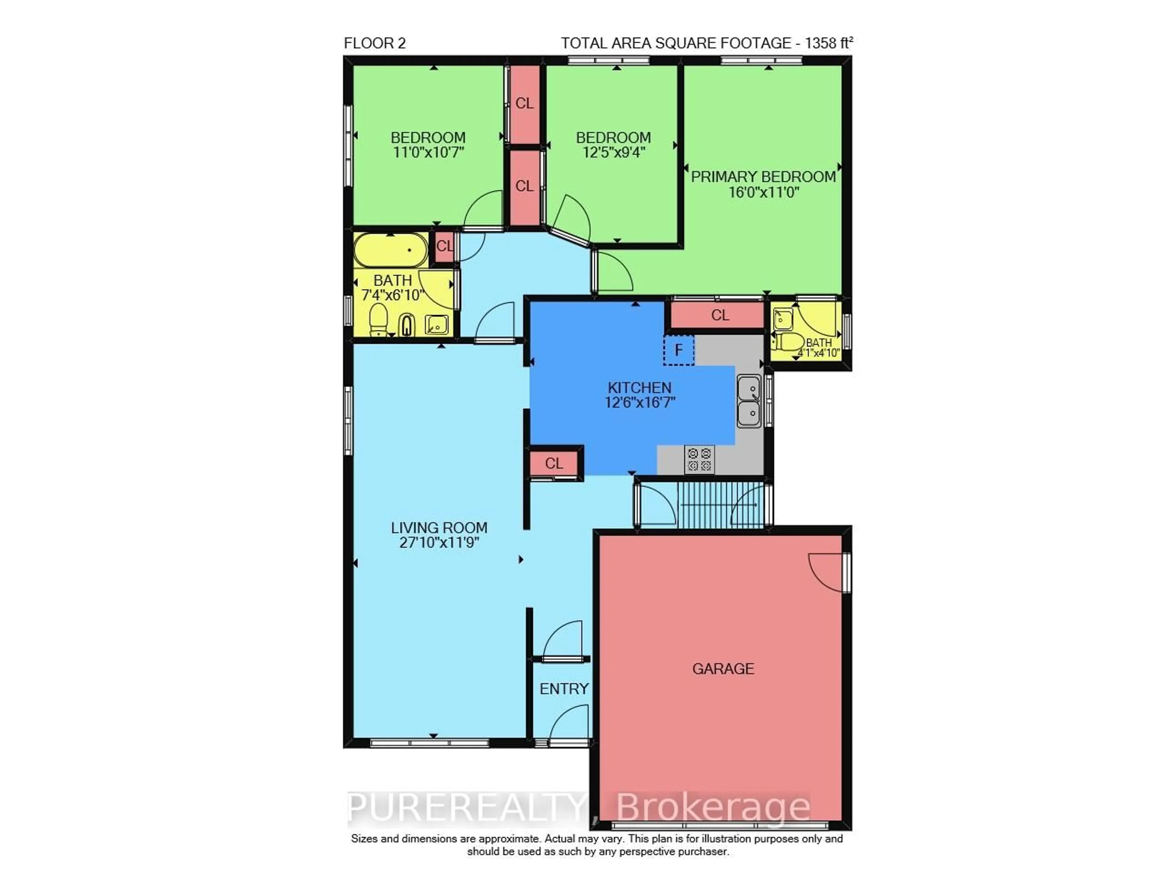 Floor plan for 1312 Ogden Ave, Mississauga Ontario L5E 2H6