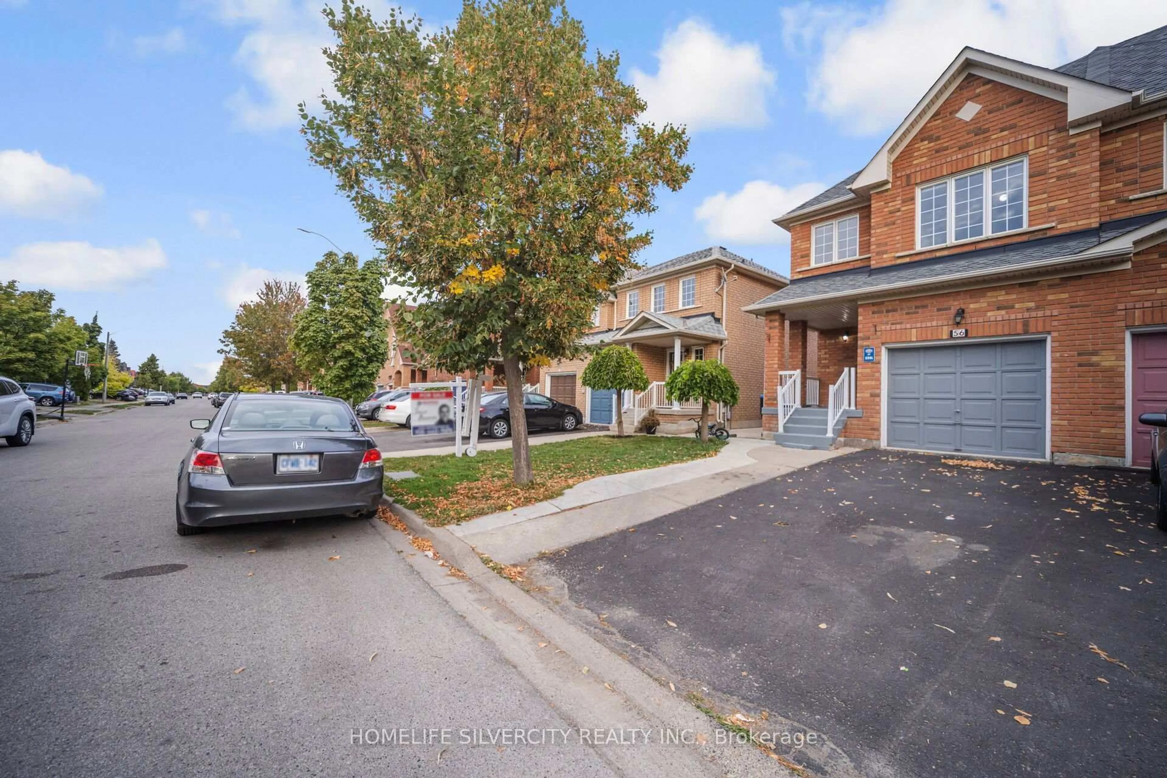 A pic from outside/outdoor area/front of a property/back of a property/a pic from drone, street for 56 Cadillac Cres, Brampton Ontario L7A 3B6