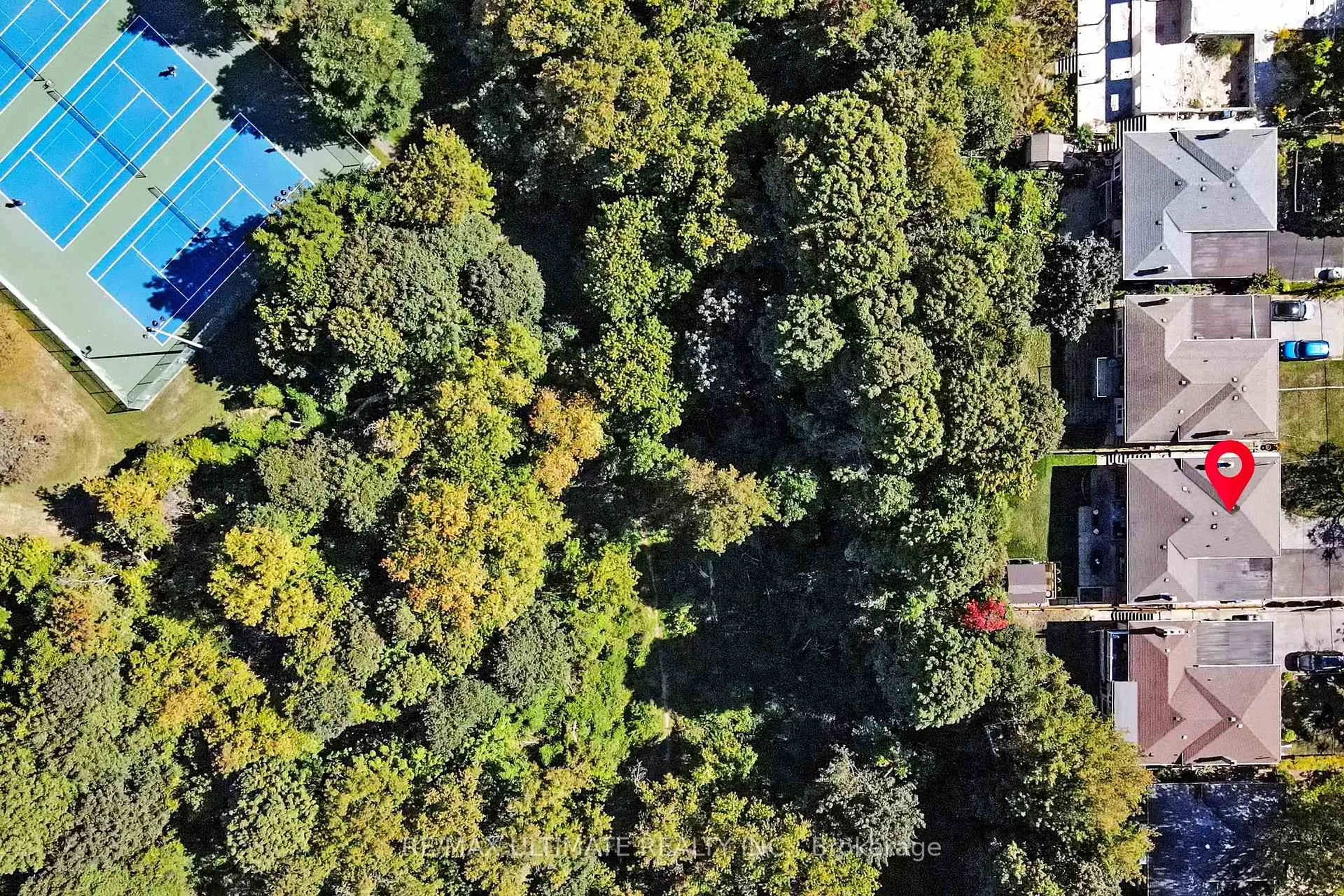 A pic from outside/outdoor area/front of a property/back of a property/a pic from drone, forest/trees view for 68 Barkwin Dr, Toronto Ontario M9V 2W3