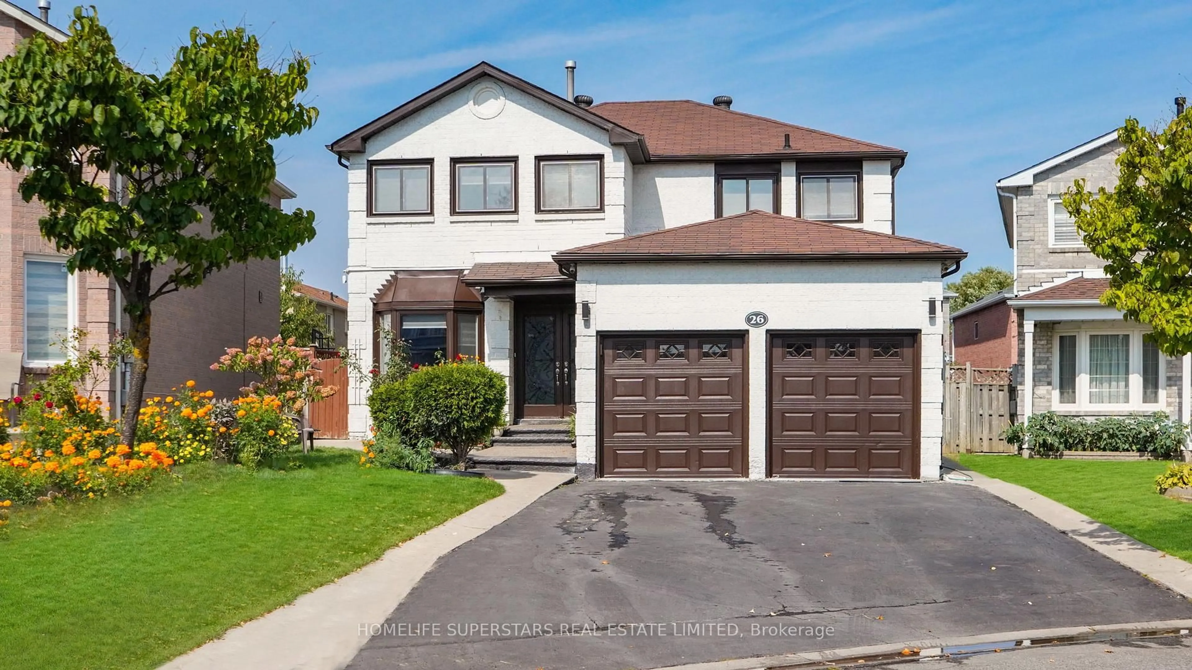 Home with brick exterior material, street for 26 Songsparrow Dr, Brampton Ontario L6Y 3Z8